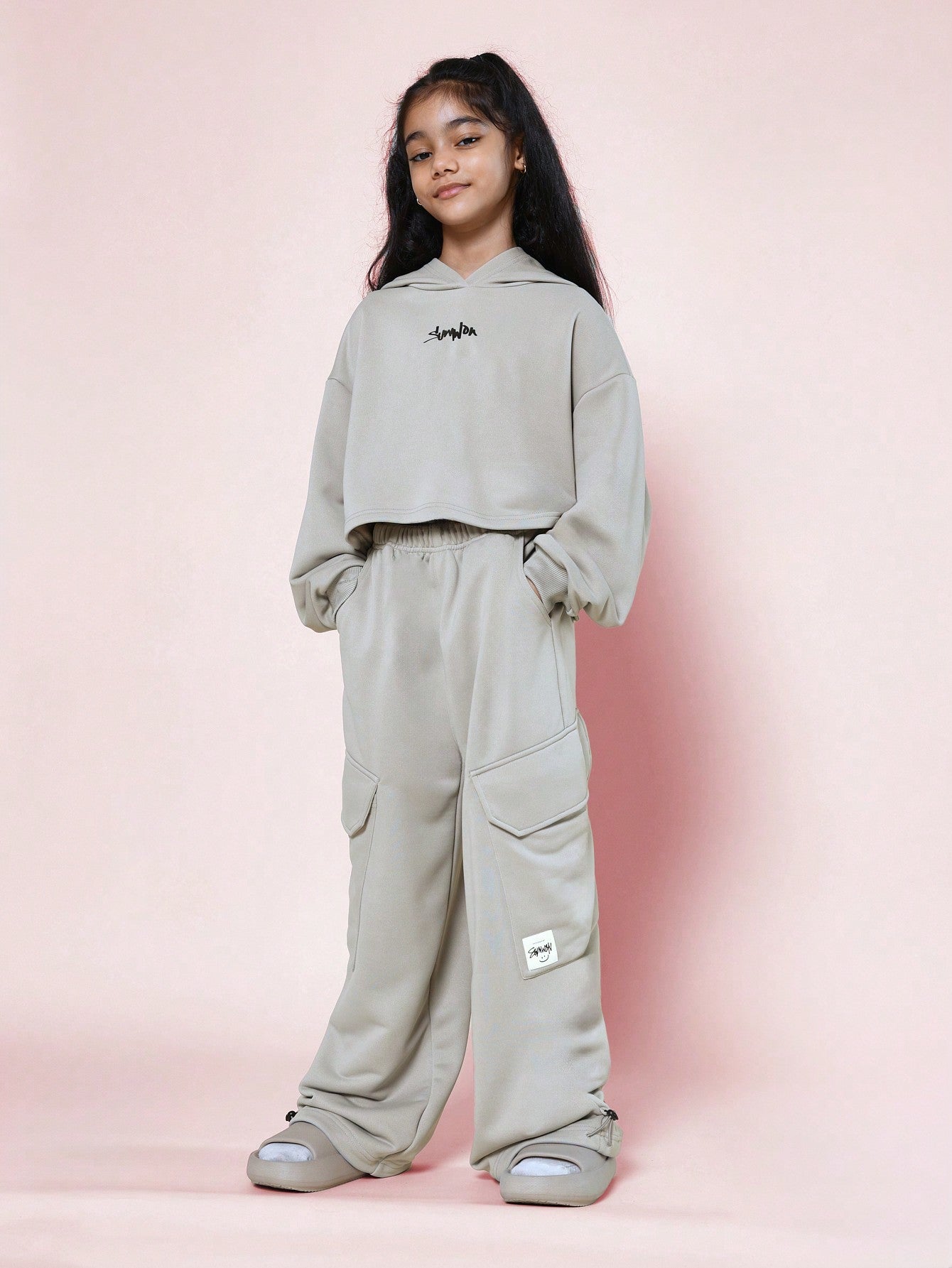 Set Womens Ladies Oversize Baggy Cargo 2 2024 Pieces Lounge Wear Joggers