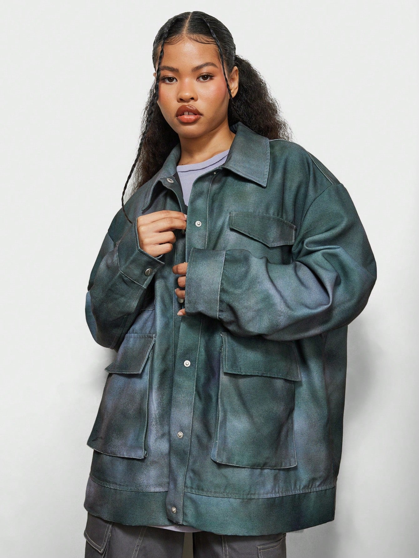 Green womens utility jacket best sale