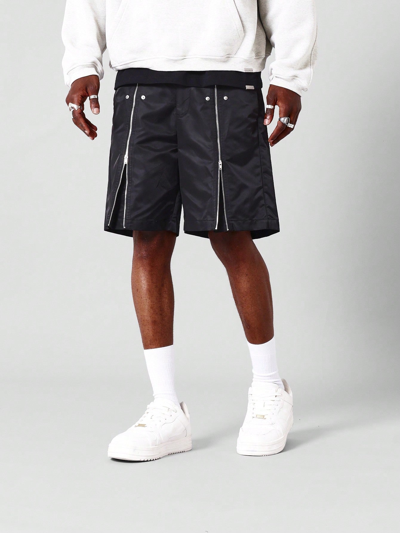 Skater Fit Nylon Zip Short