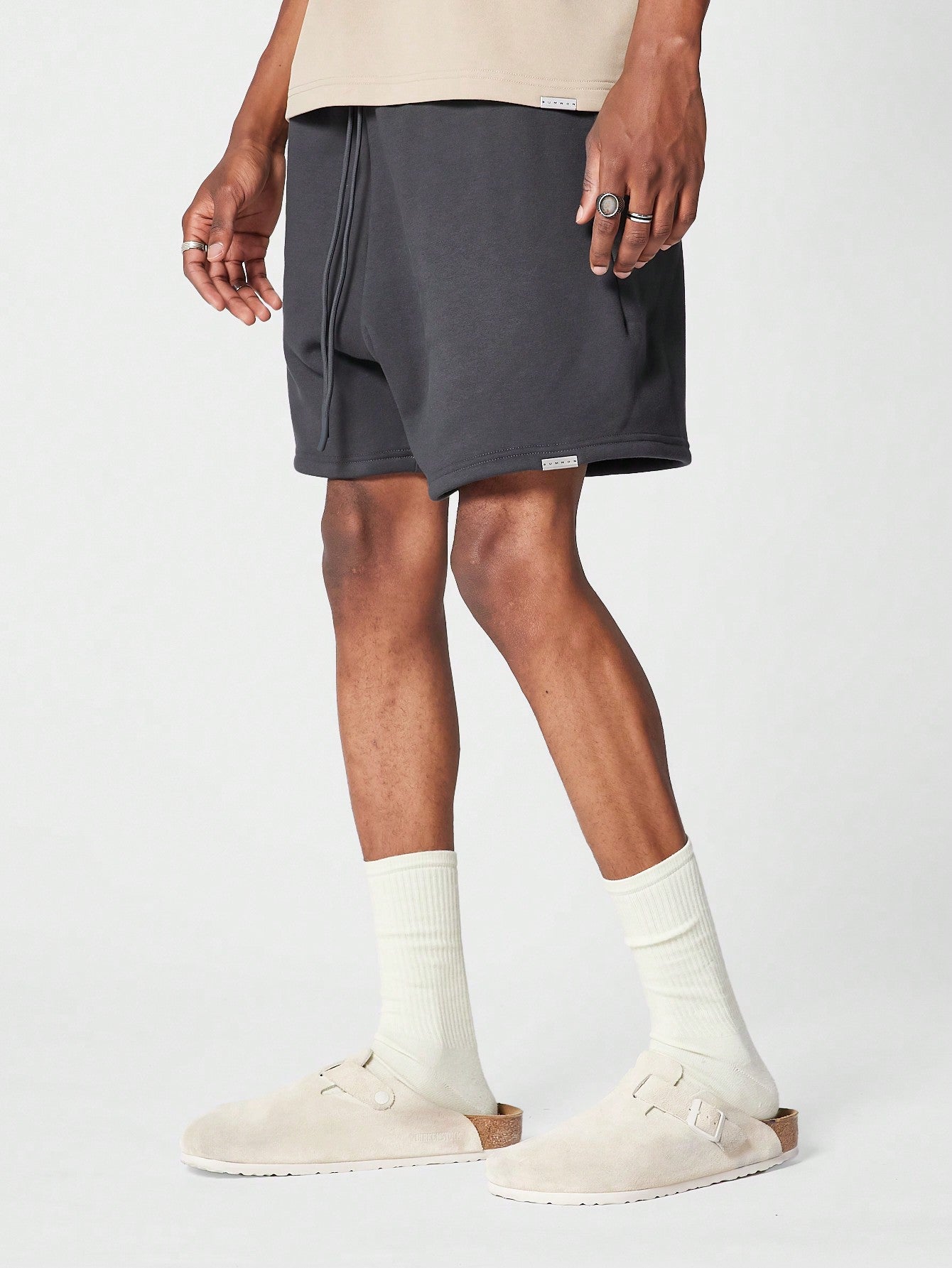 Regular Fit Essential Drop Crotch Shorts