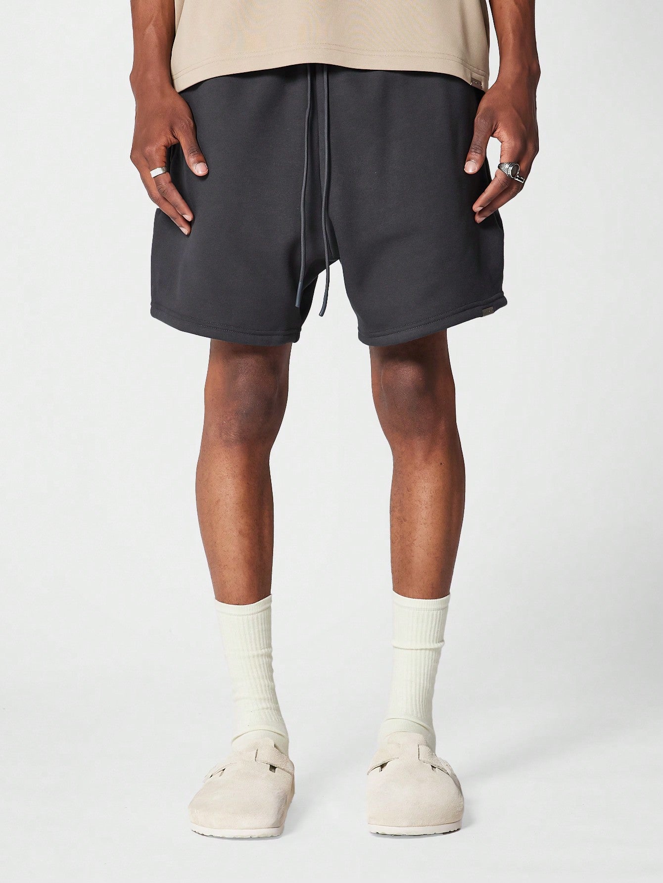 Regular Fit Essential Drop Crotch Shorts