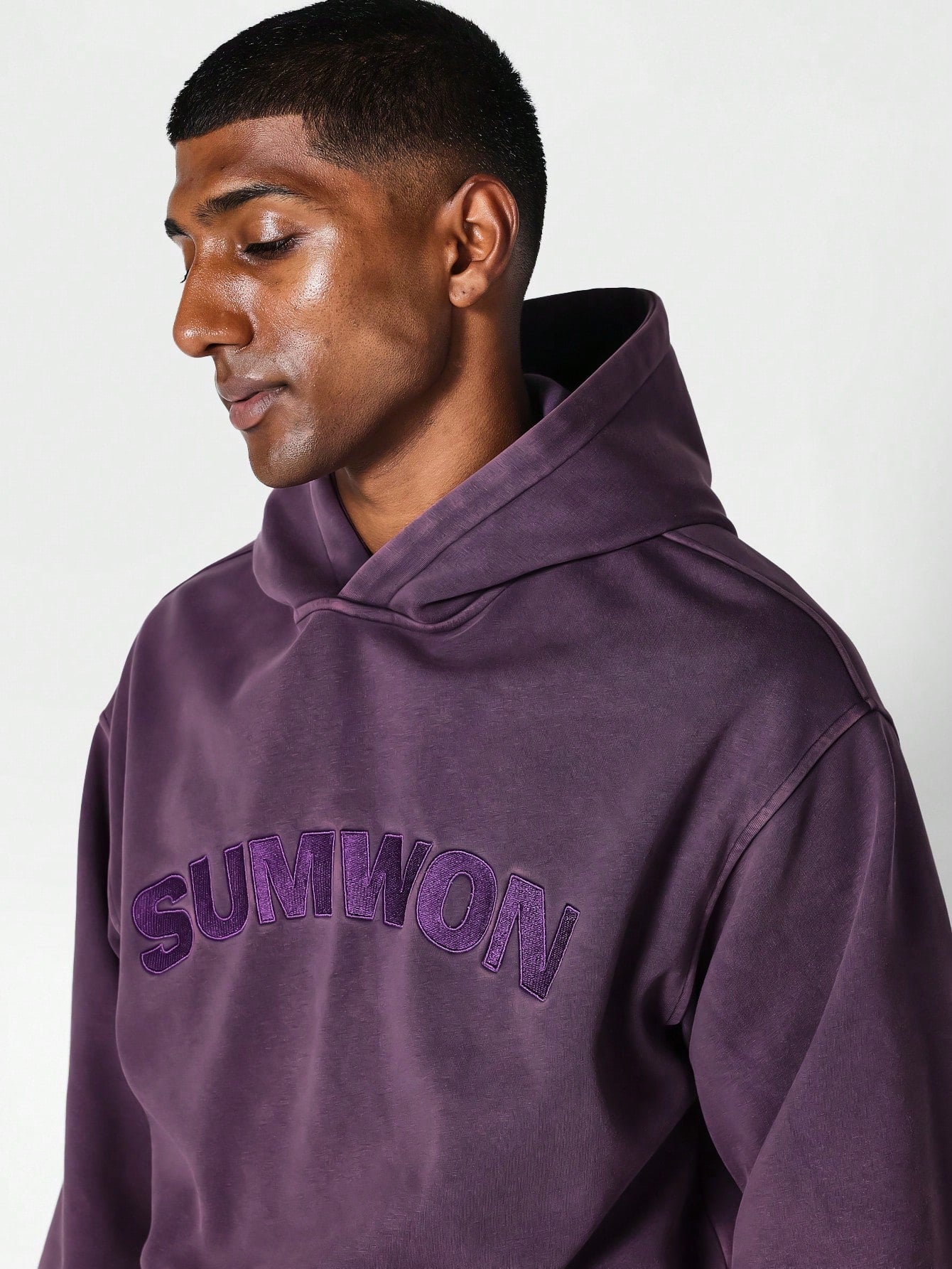 Overhead Washed Hoodie With Embroidery College Ready
