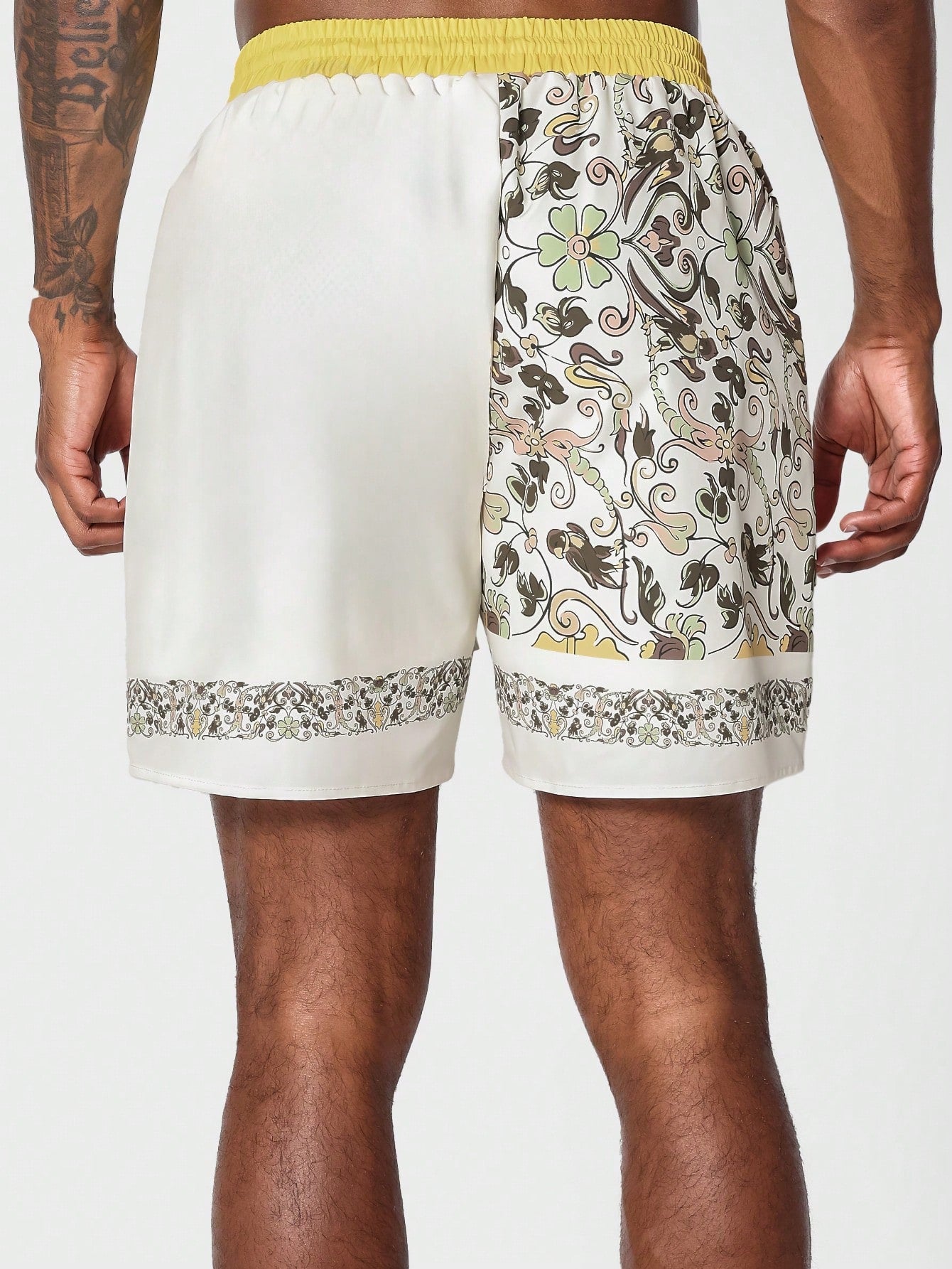 Drop Crotch Short With All Over Print