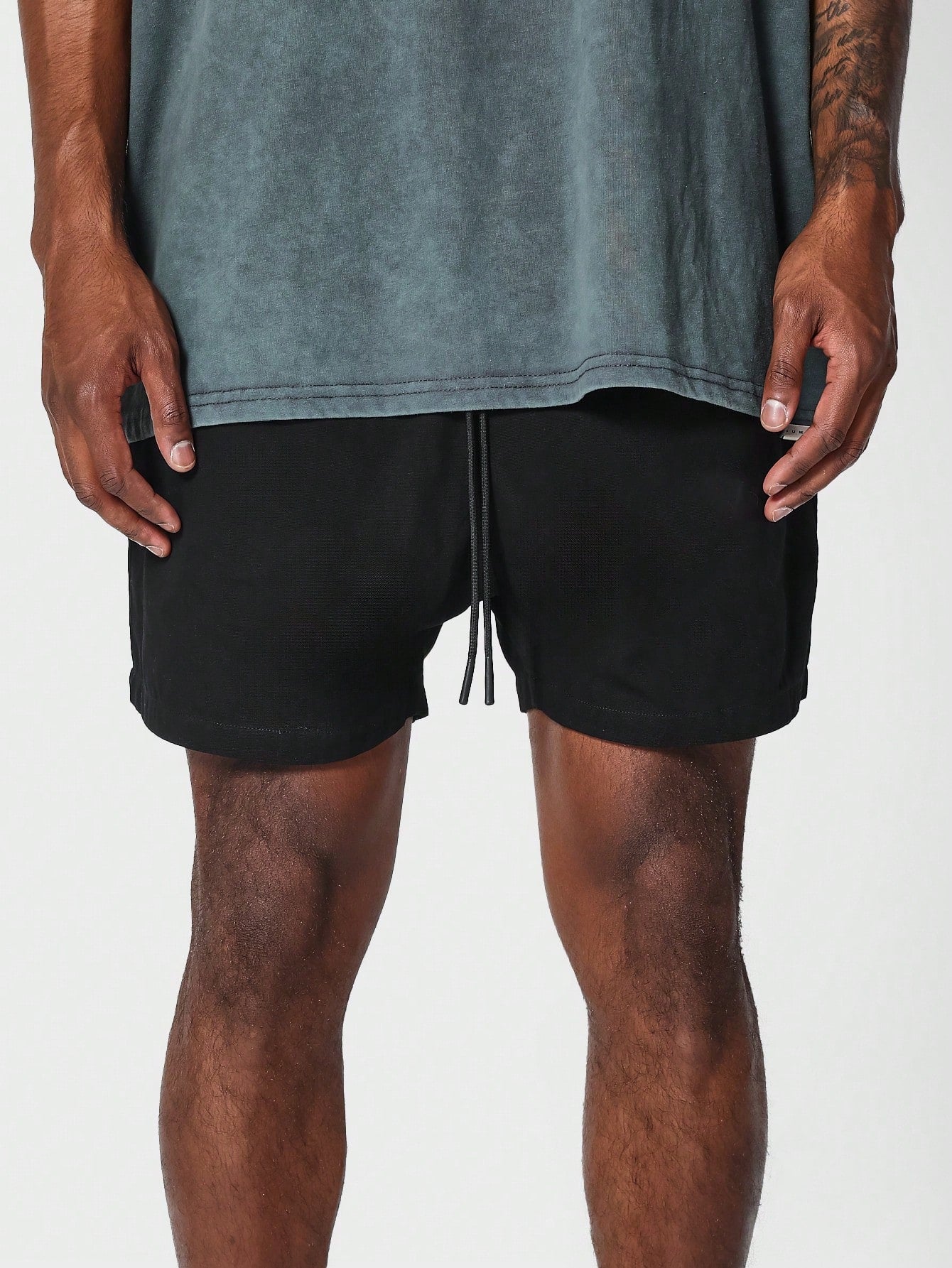 Regular Fit Essential Cotton Drop Crotch Short