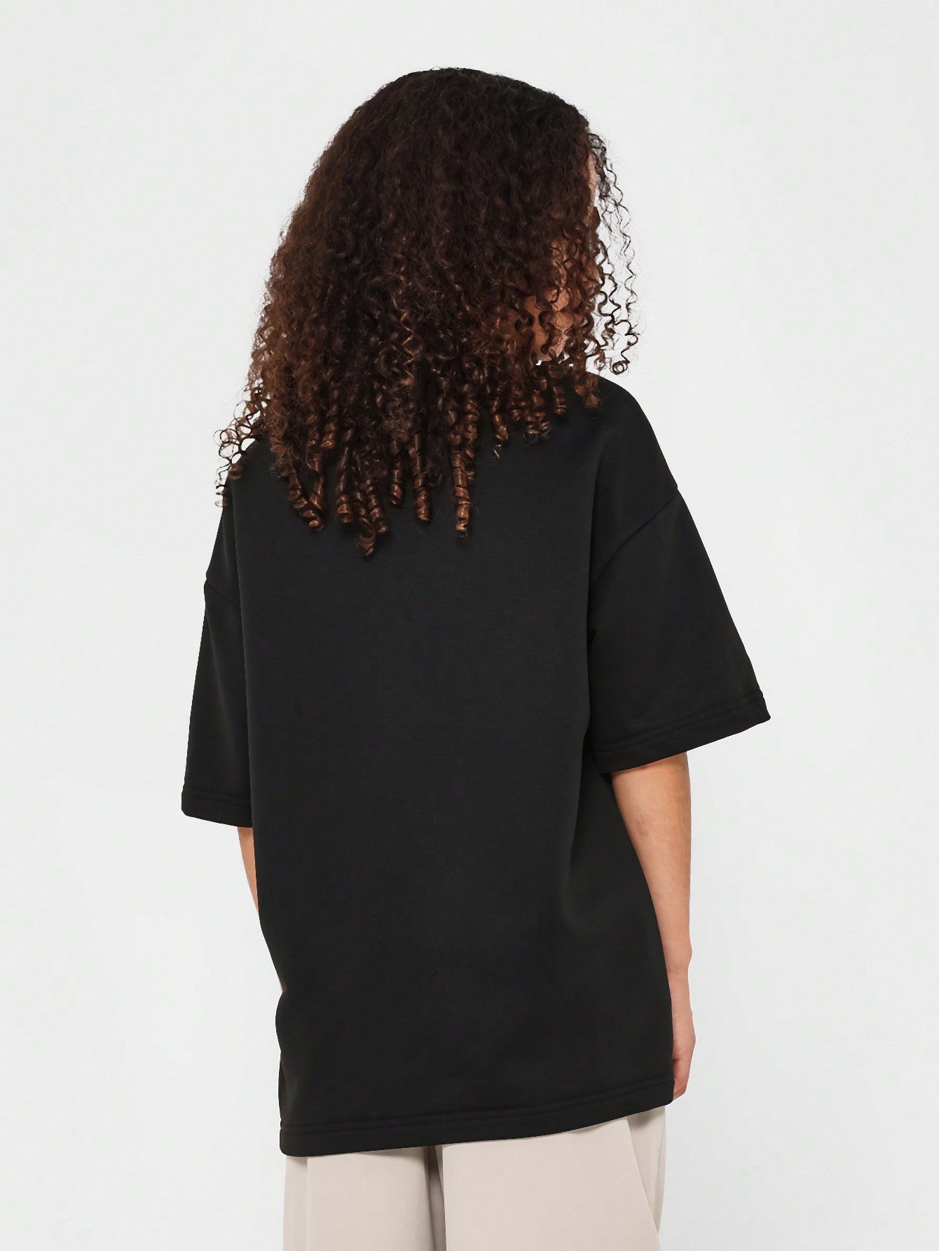 Tween Girl Drop Shoulder Loose Fit Essential Tee