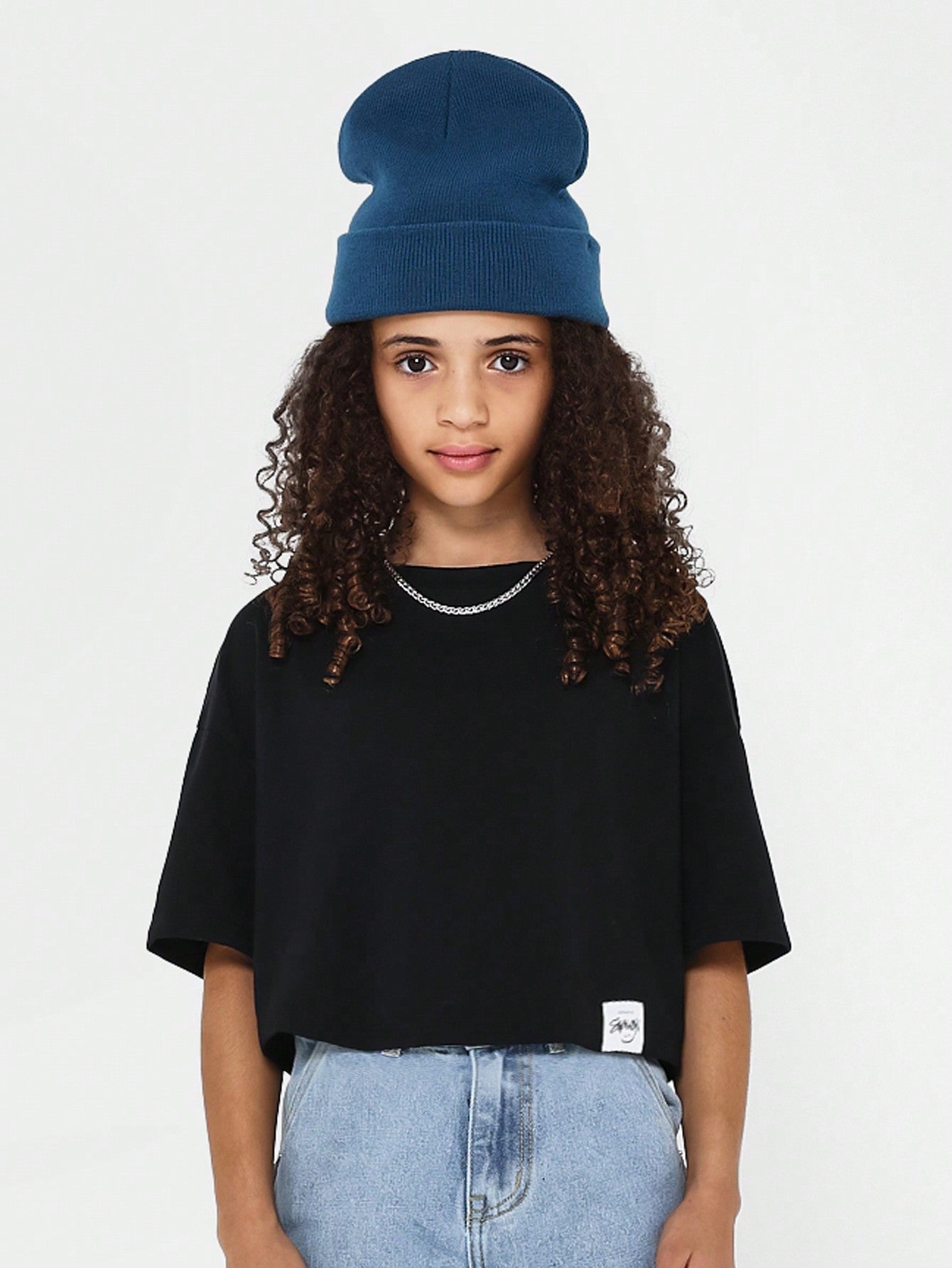 Tween Girl Crop Fit Essential Tee