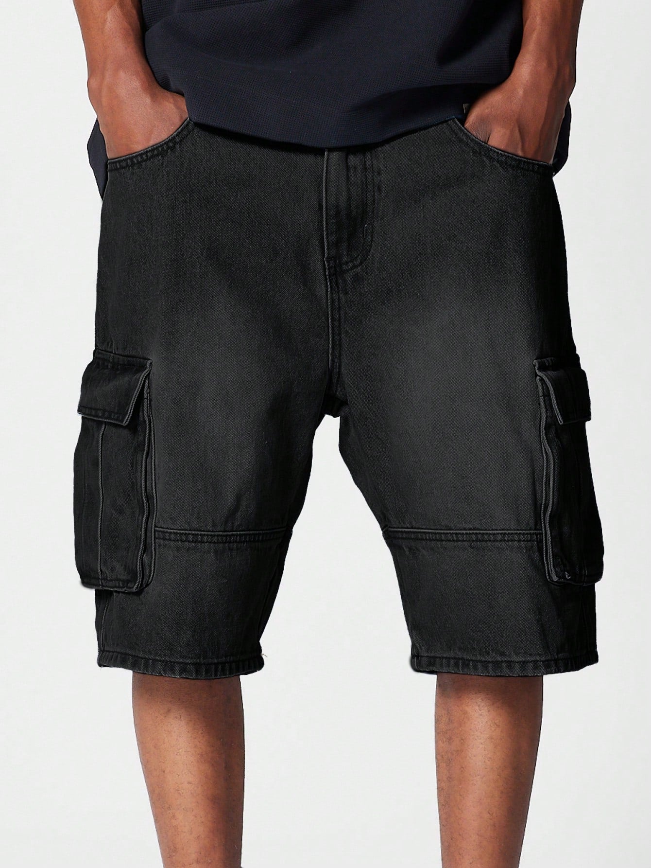 Men Denim Cargo Streetwear Summer Short