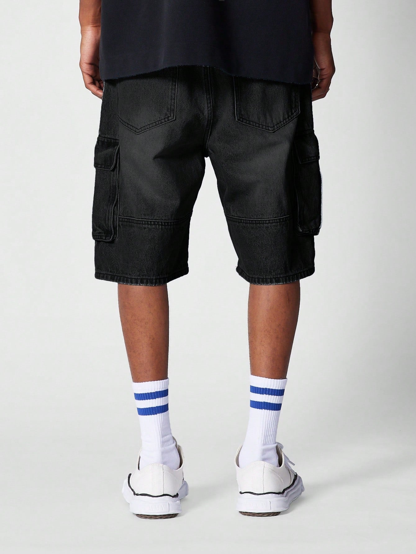 Men Denim Cargo Streetwear Summer Short