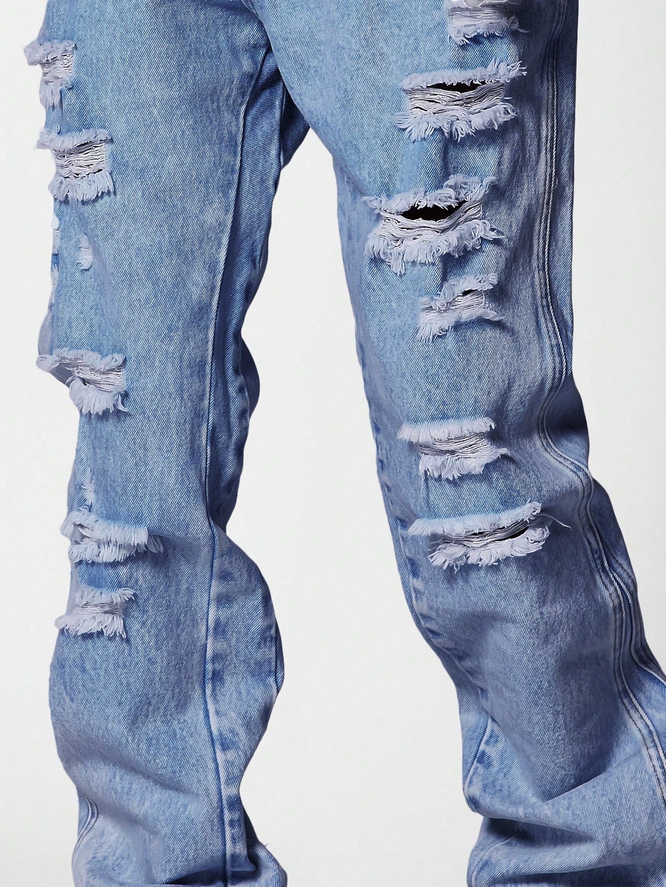 Flare Fit Distressed Jean