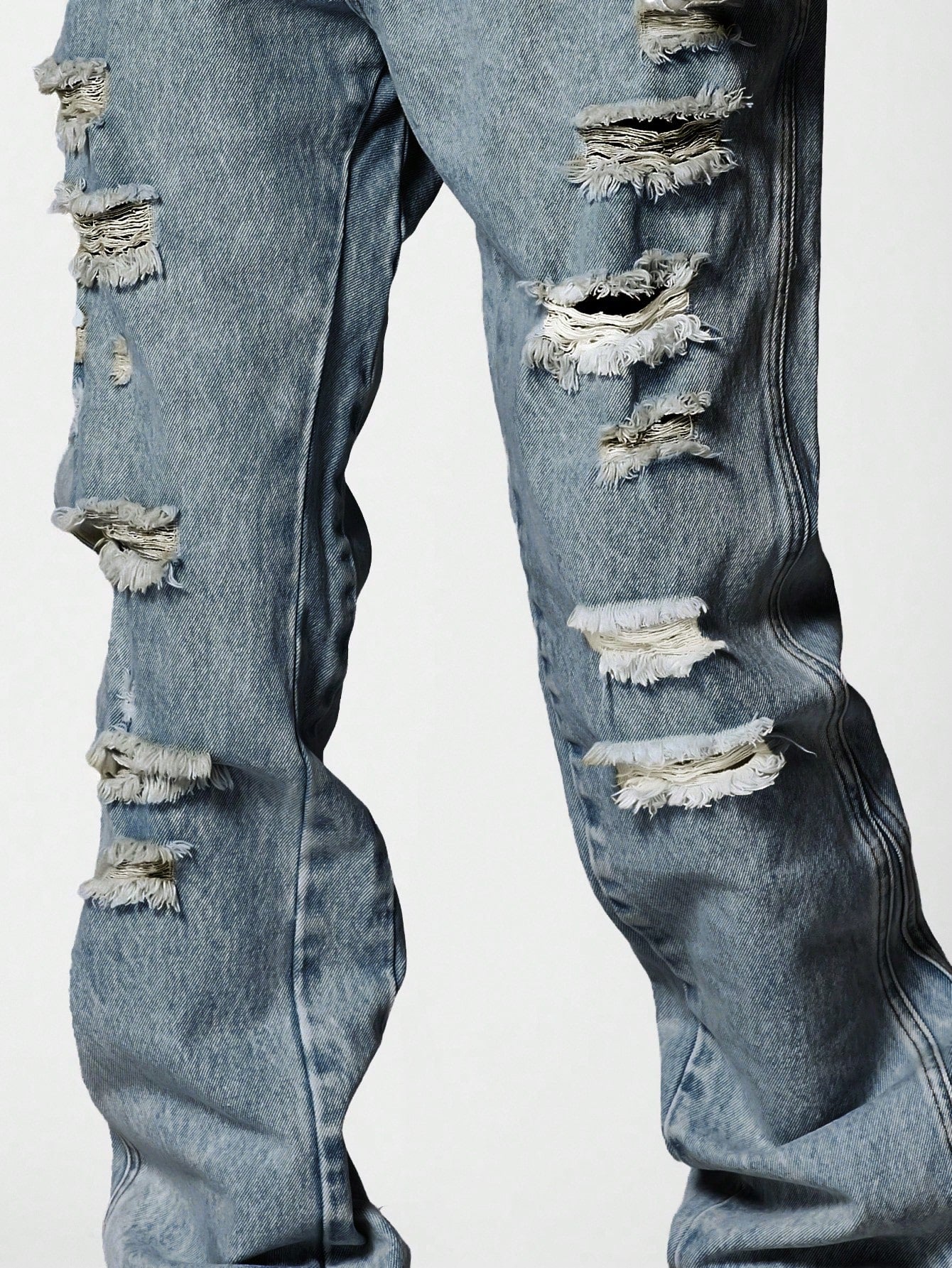 Flare Fit Distressed Jean