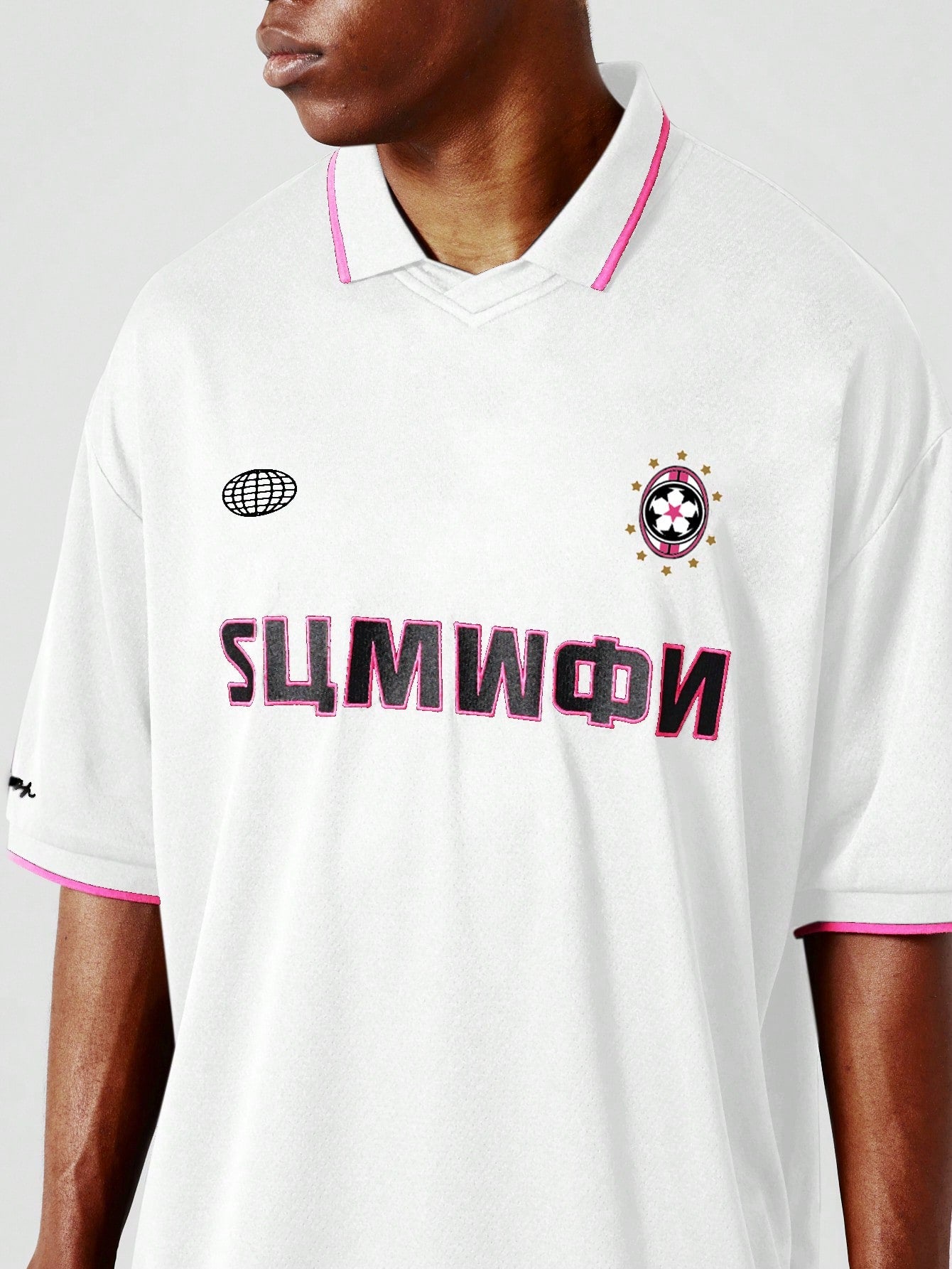 Jersey Shirt With Front Logo