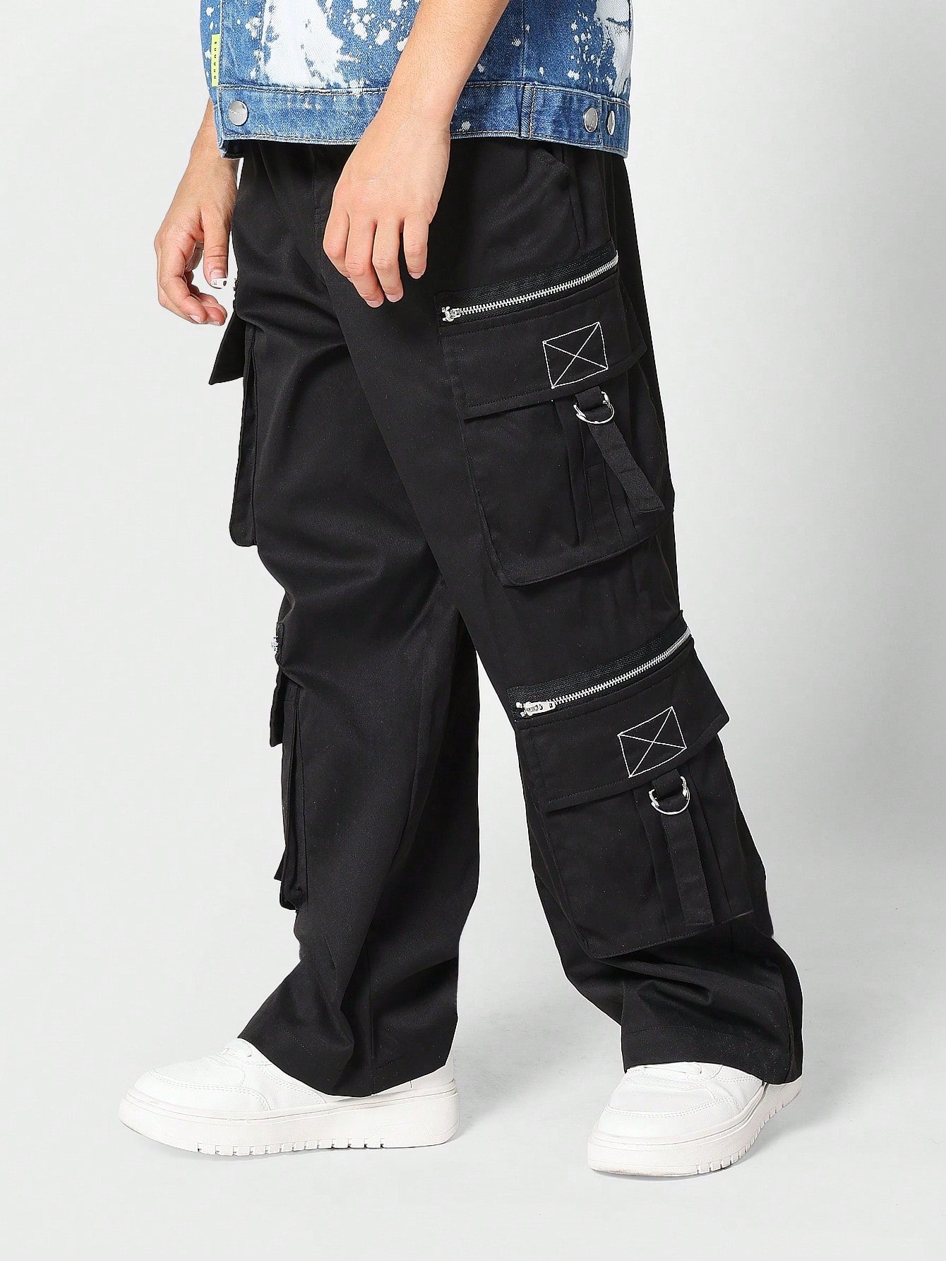 Kids Unisex Cargo Pant With Zippers