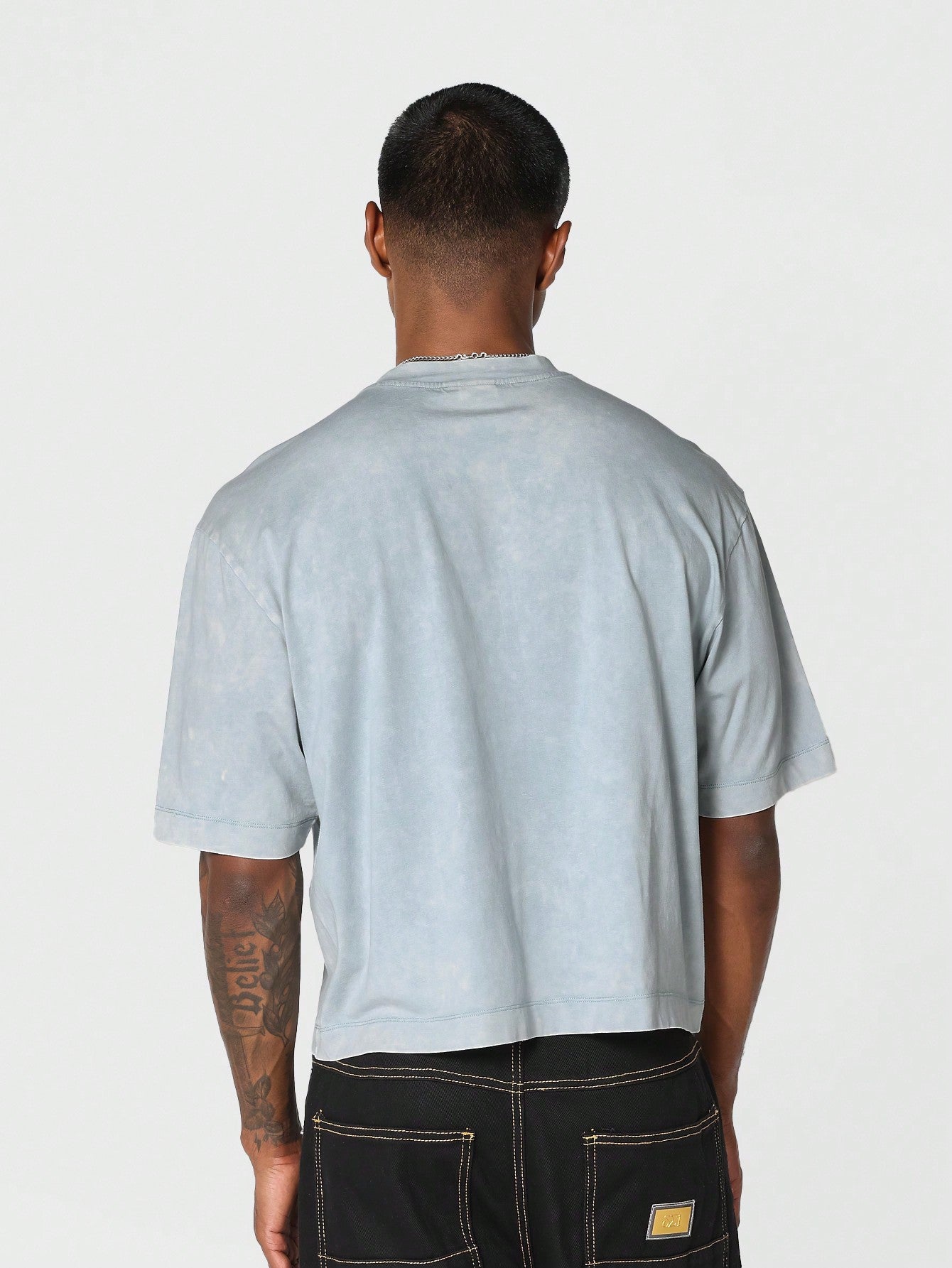 Washed Crop Fit Tee