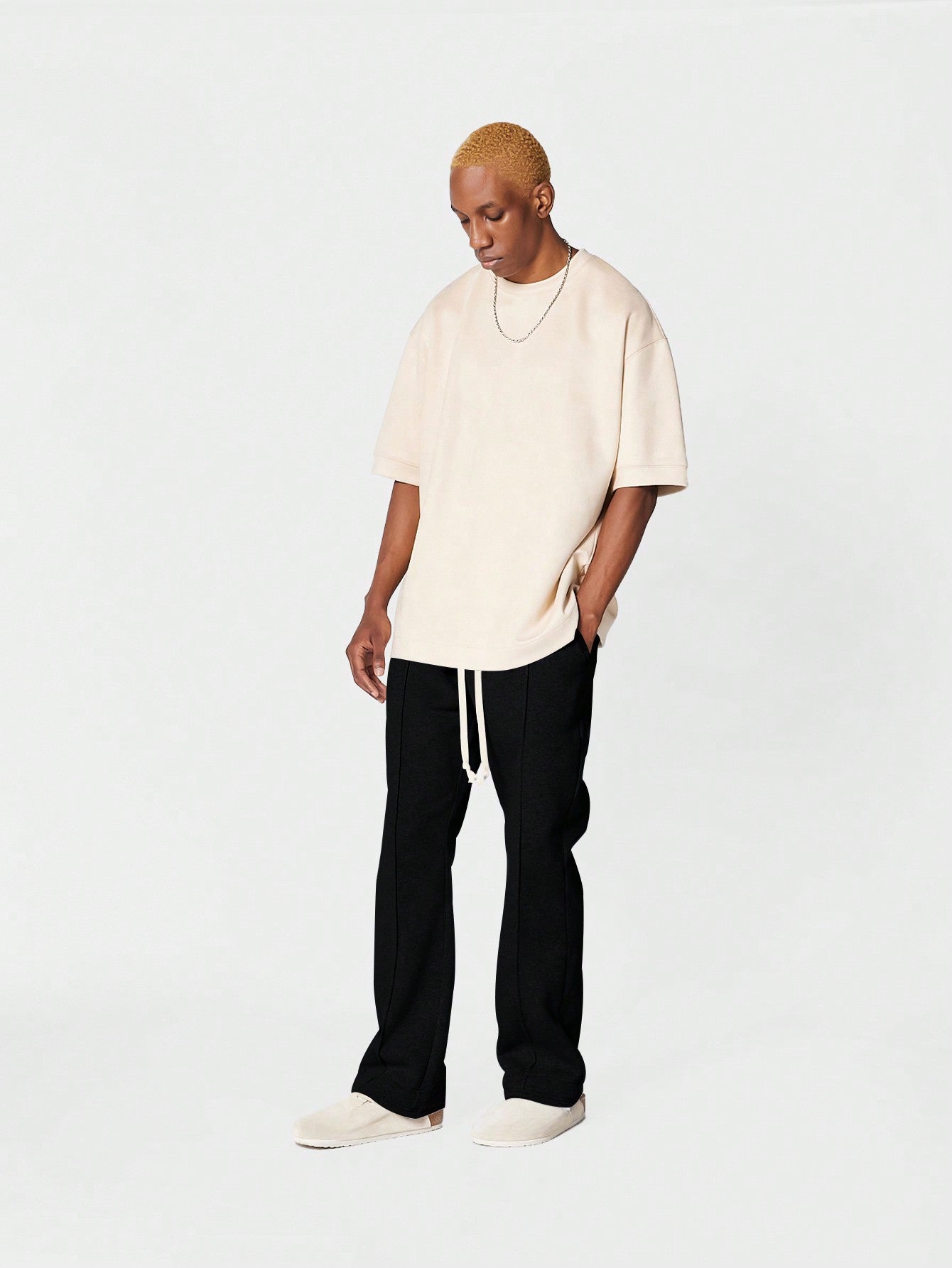 Flare Fit Pleated Jogger