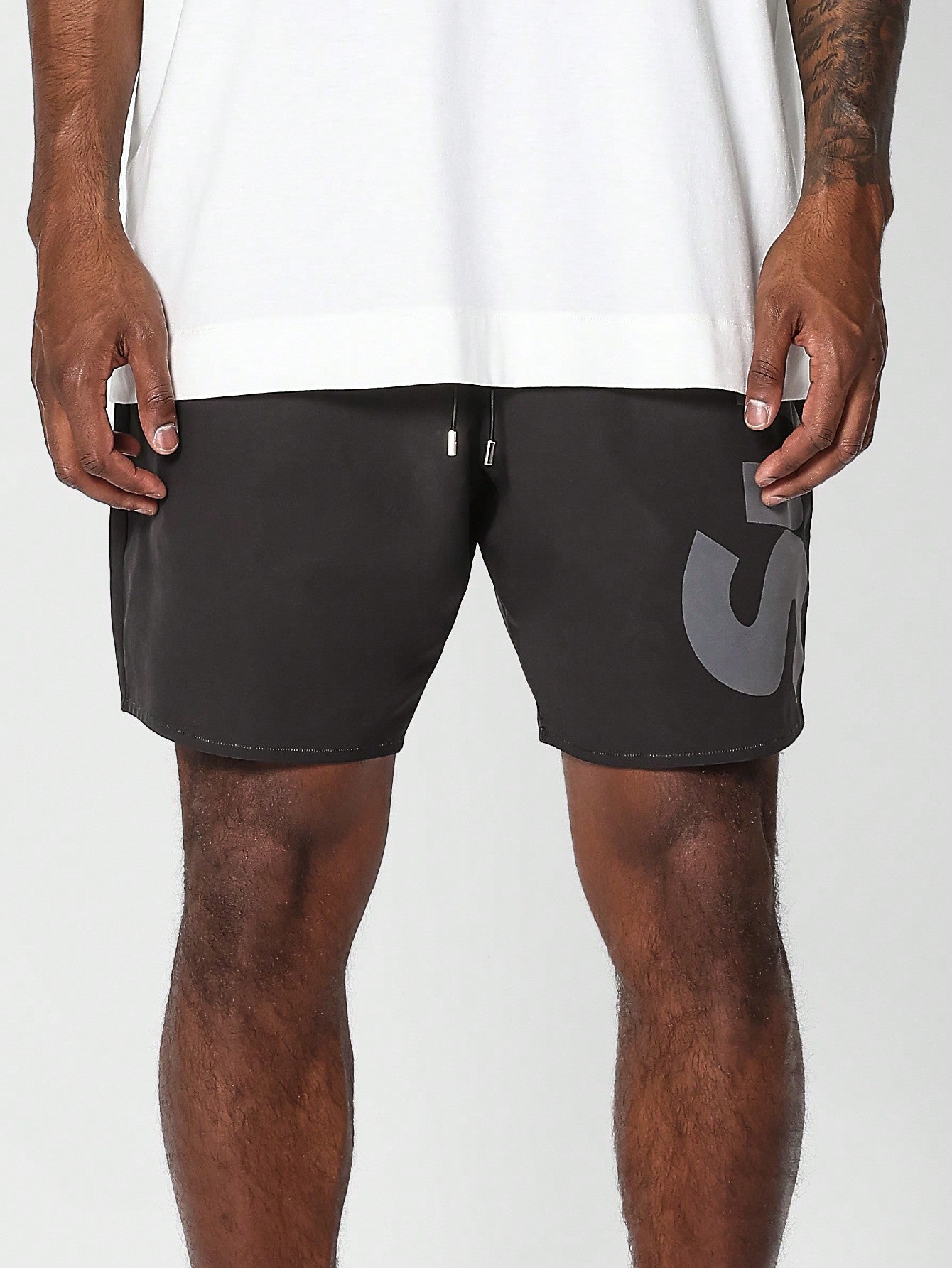 Nylon Short With Graphic For Daily Wear