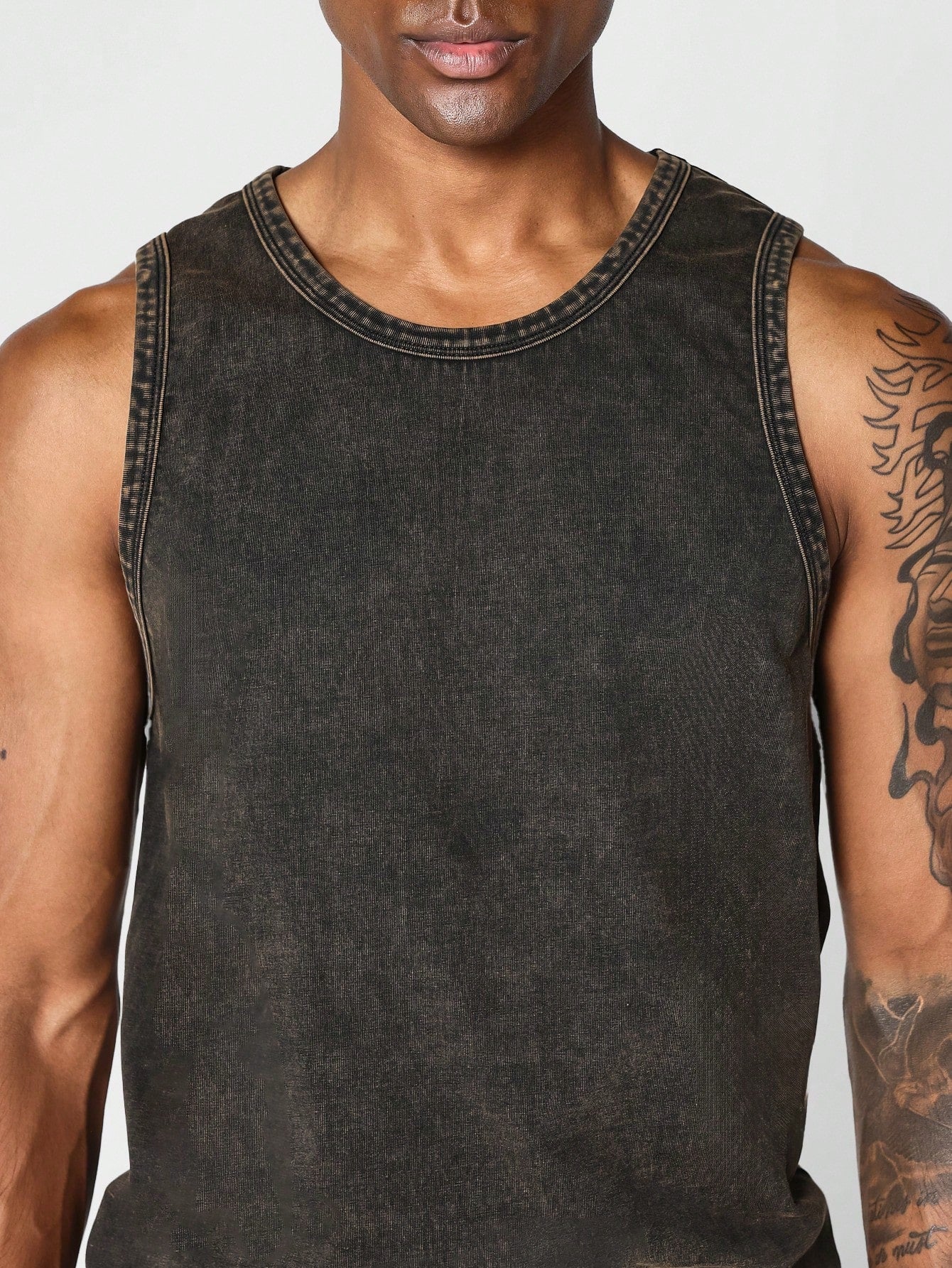 Regular Fit Essential Washed Tank Top