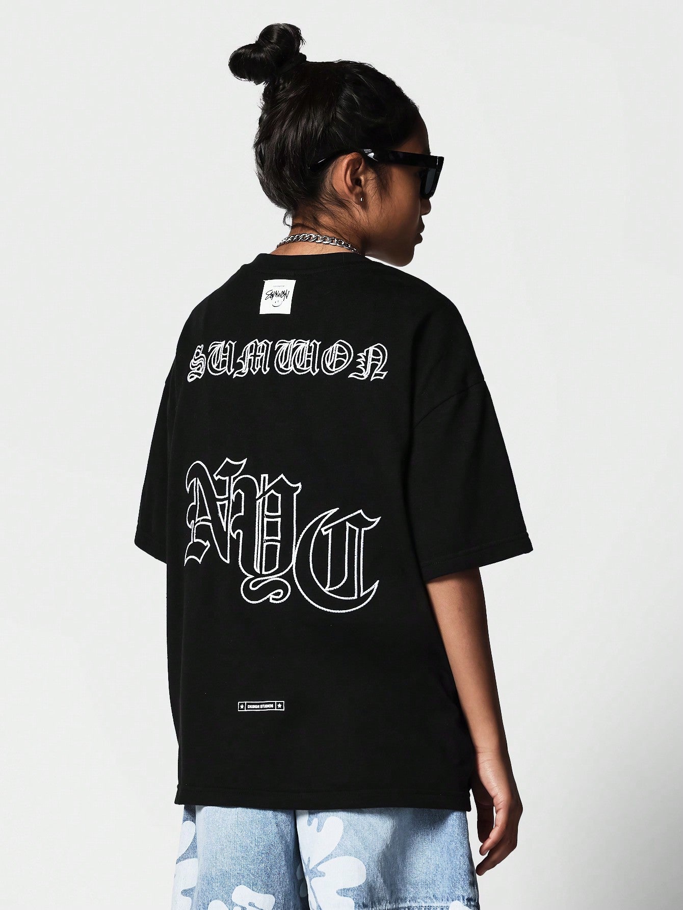 Kids Unisex Oversized Fit Tee With Print