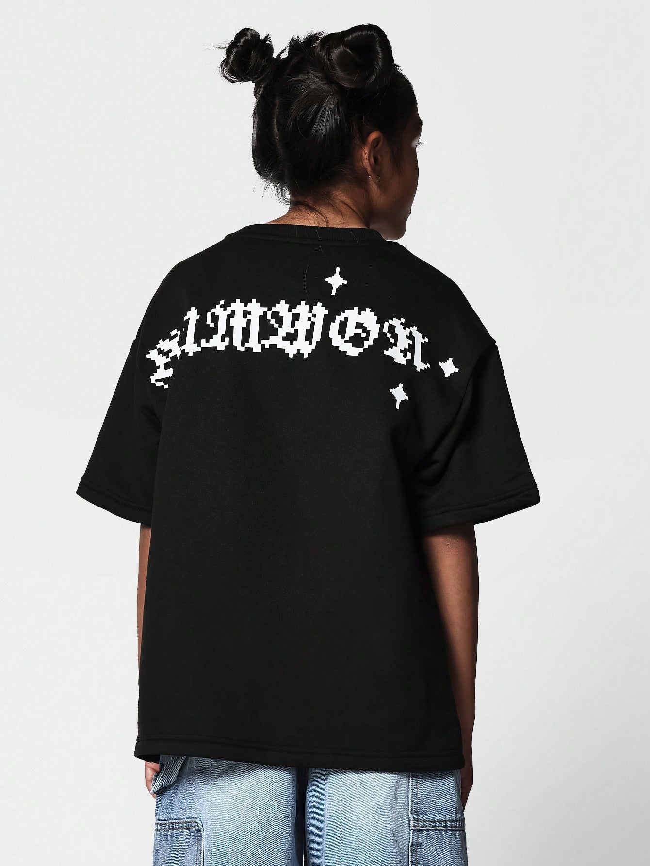 Kids Unisex Oversized Fit Tee With Back Print