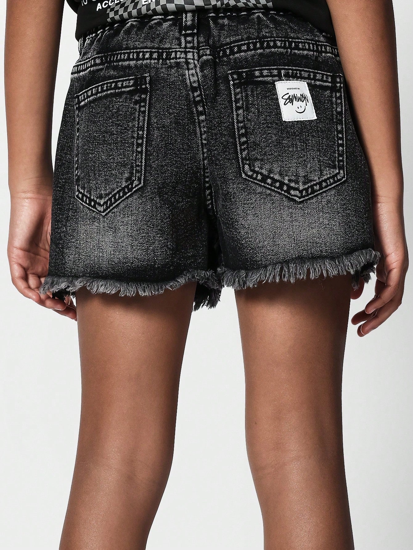 Tween Girls Faded Denim Short