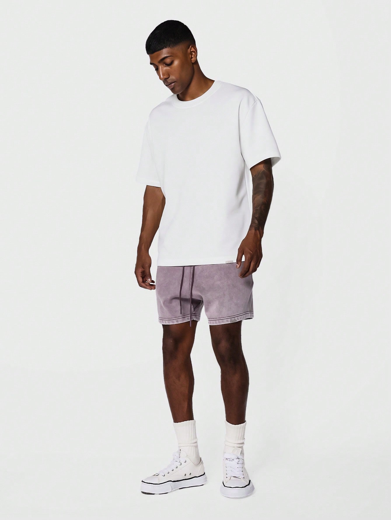 Regular Fit Essential Drop Crotch Premium Washed Short