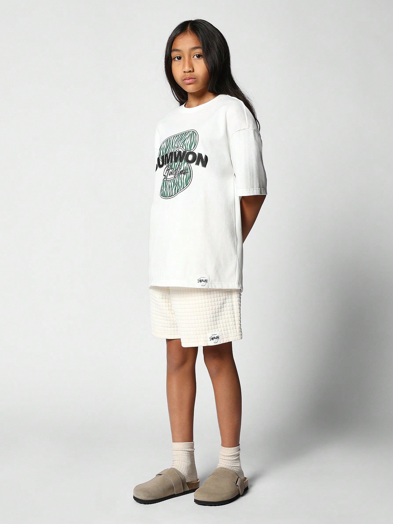 Kids Unisex Oversized Fit Tee With Front Print