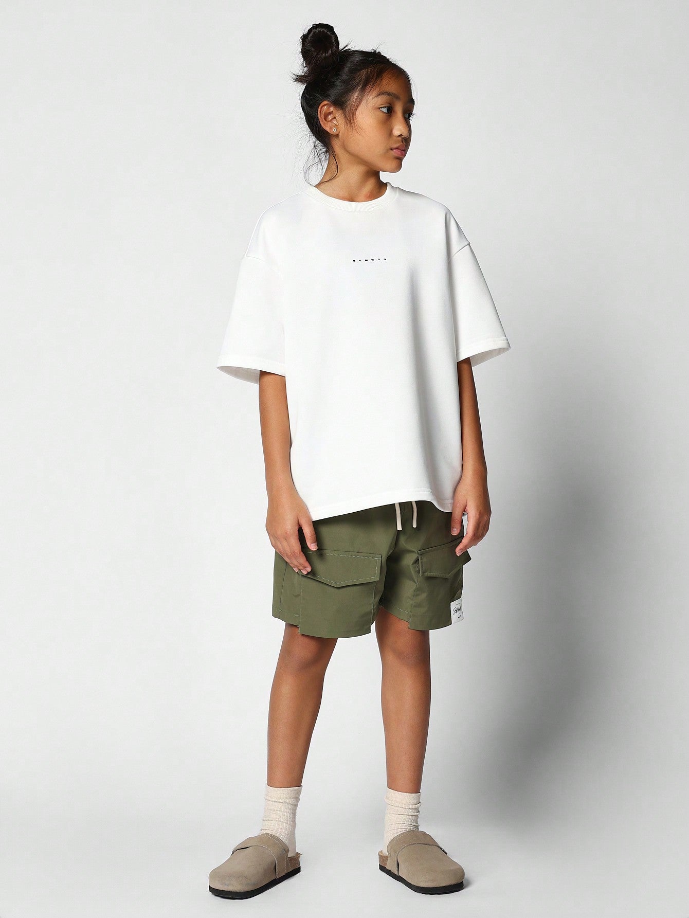 Tween Girl Nylon Cargo Short