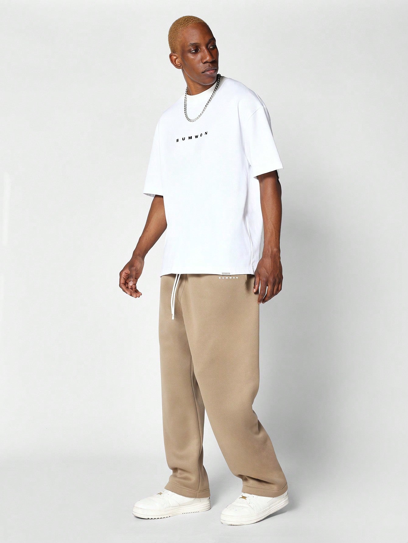 Drop Crotch Jogger With Contrast Drawcords