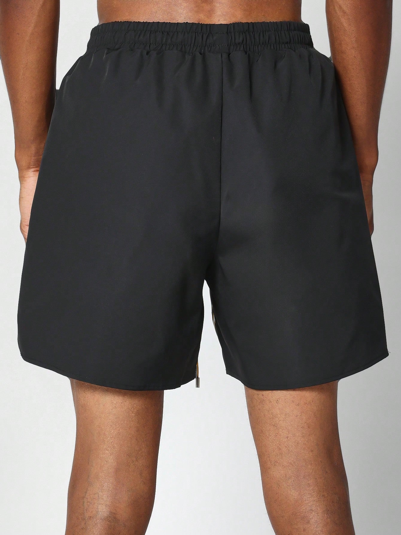 Nylon Swim Short With Front Graphic