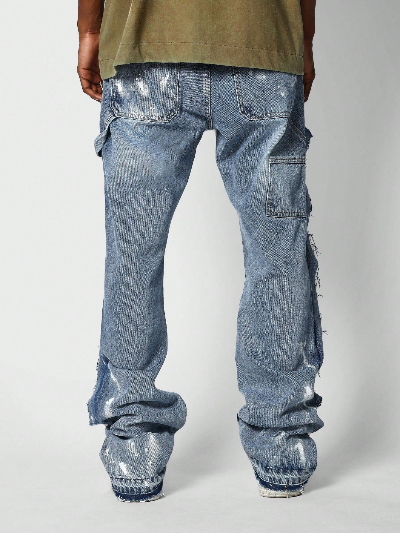 Flare Fit Paint Splash Jean