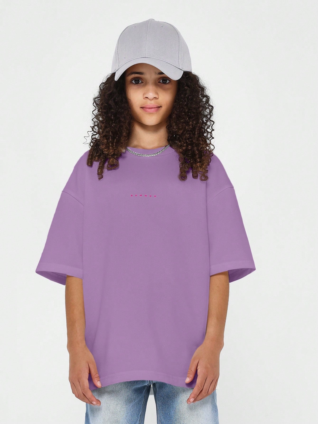 Tween Girl Oversized Fit Essential Tee