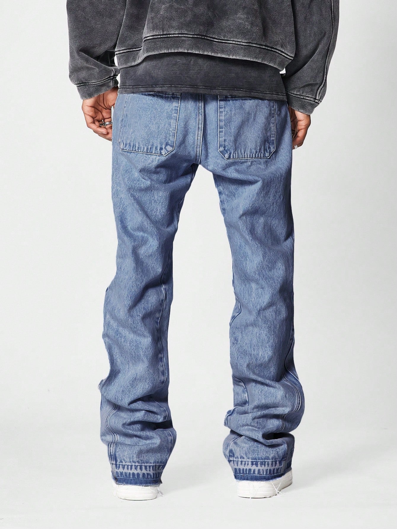 Flare Fit Distressed Jean