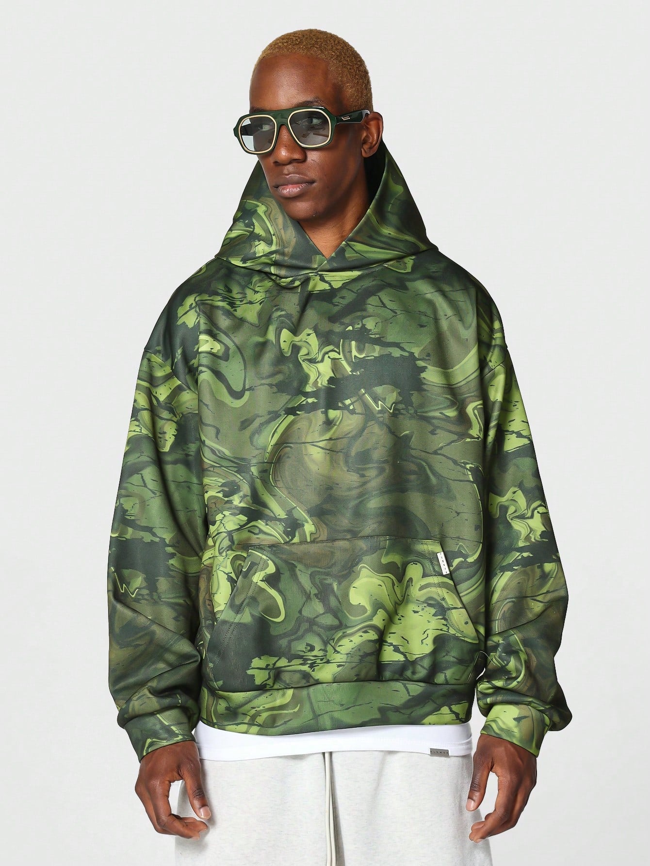 Overhead Hoodie With All Over Print