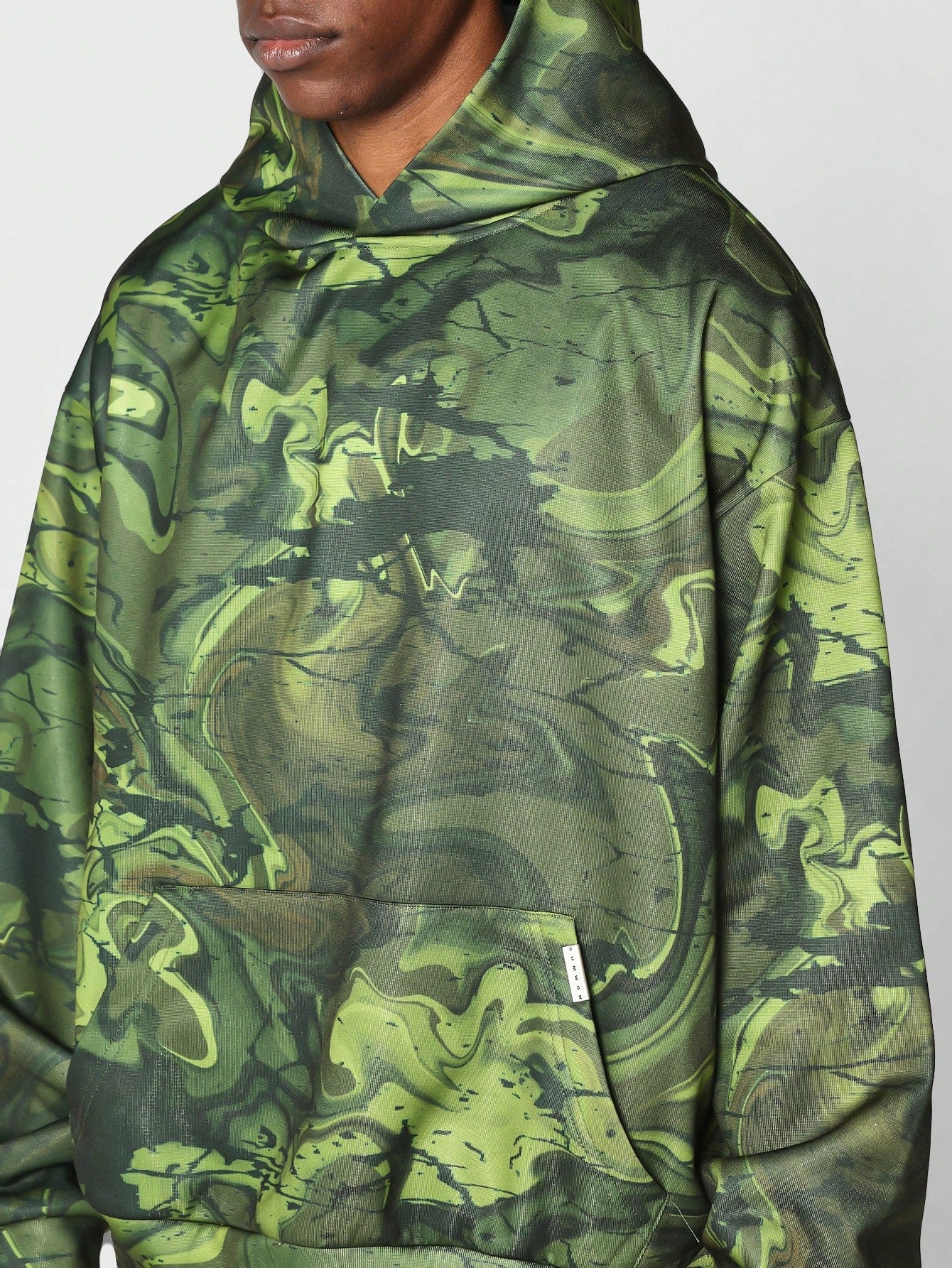 Overhead Hoodie With All Over Print