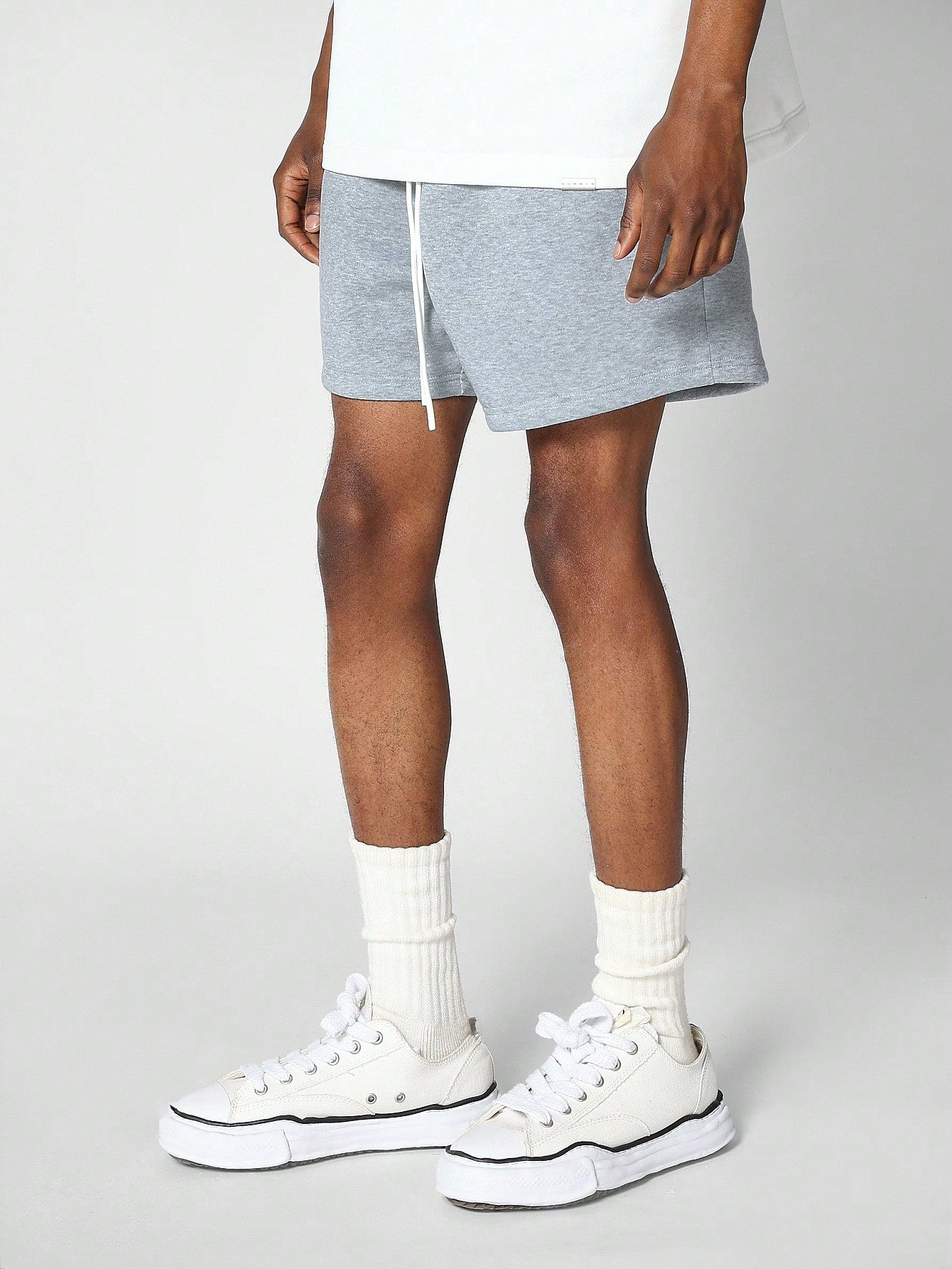 Drop Crotch Shorts With Back Graphic