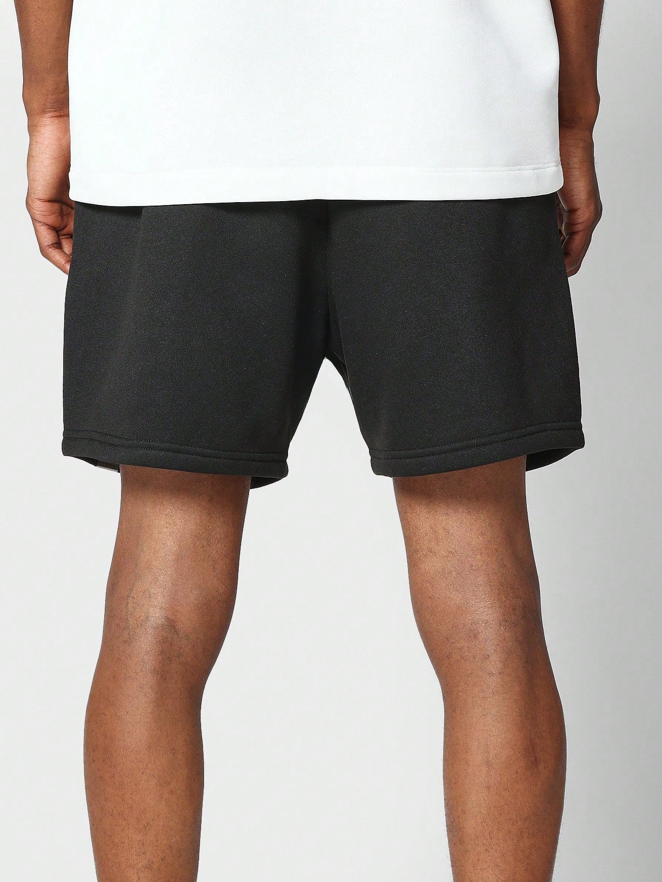 Drop Crotch Short With Front Graphic