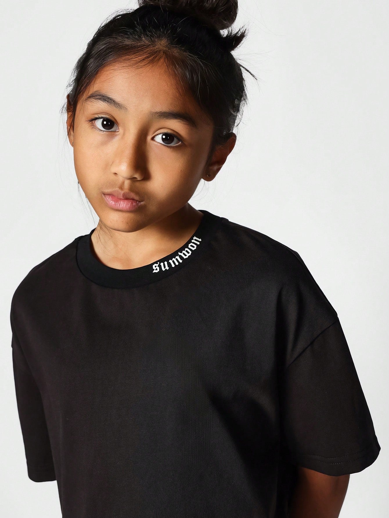 Kids Crop Fit Tee With Print