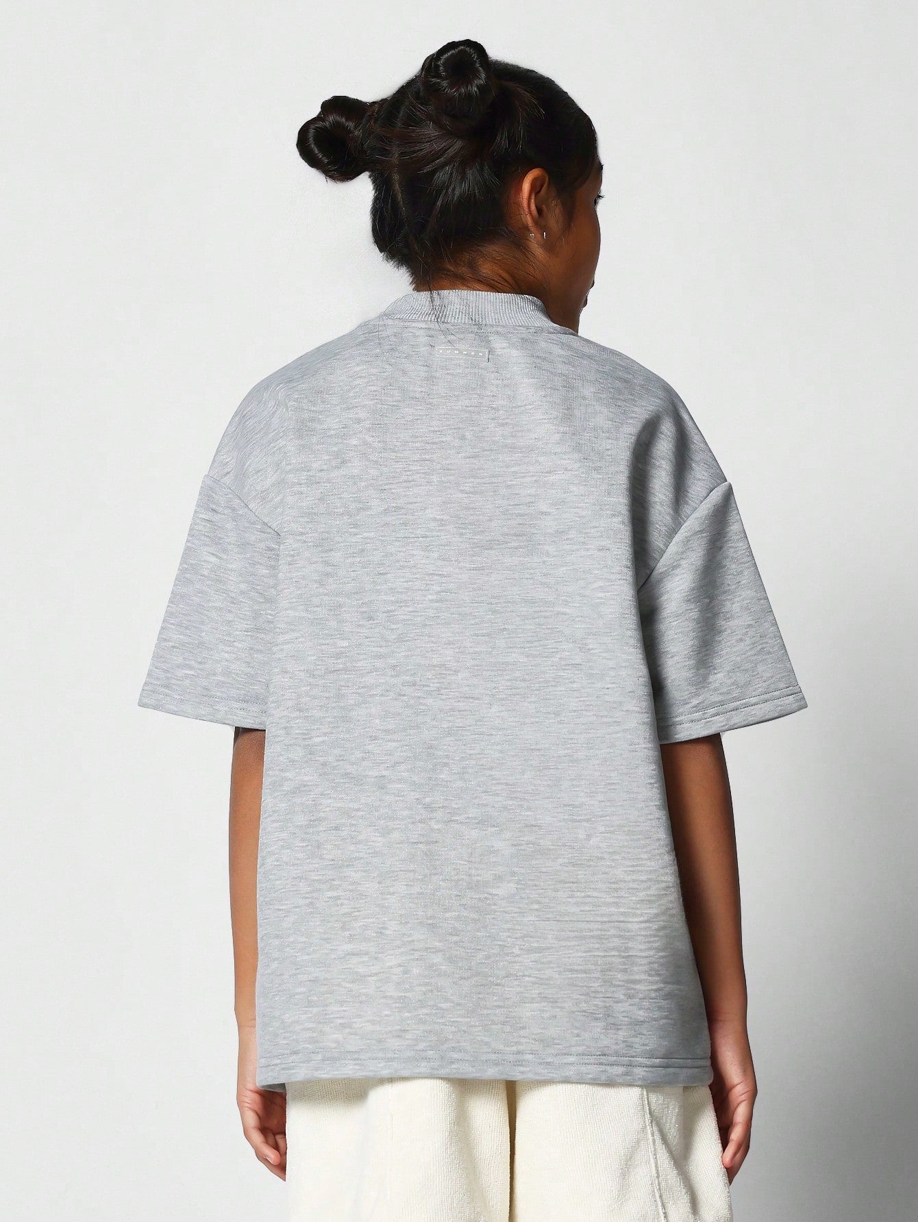 Kids Unisex Oversized Fit Premium Tee With Flock Print