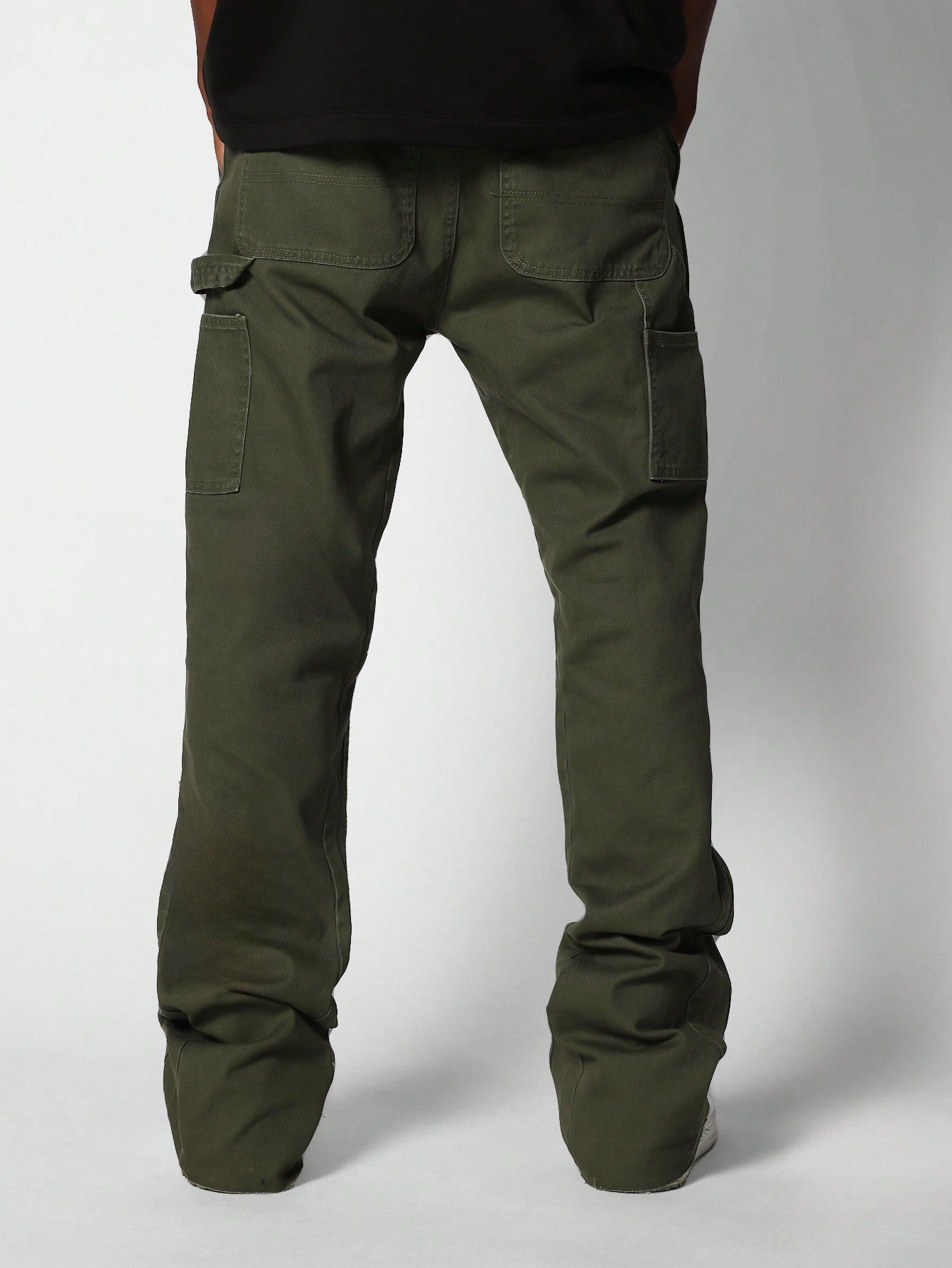 Men Flare Fit Cargo Jean