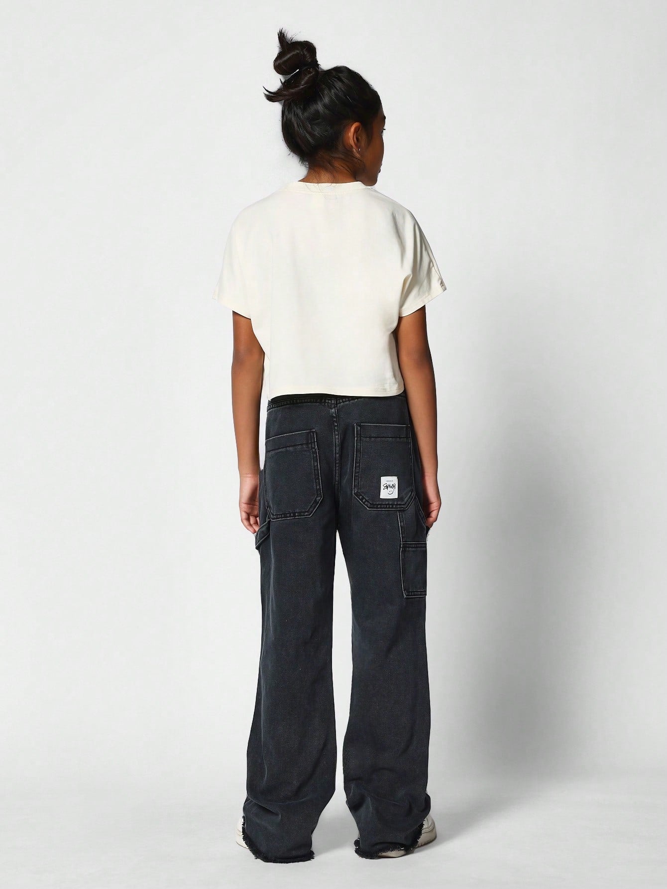 Flare Fit Workwear Jean With Contrast Panel