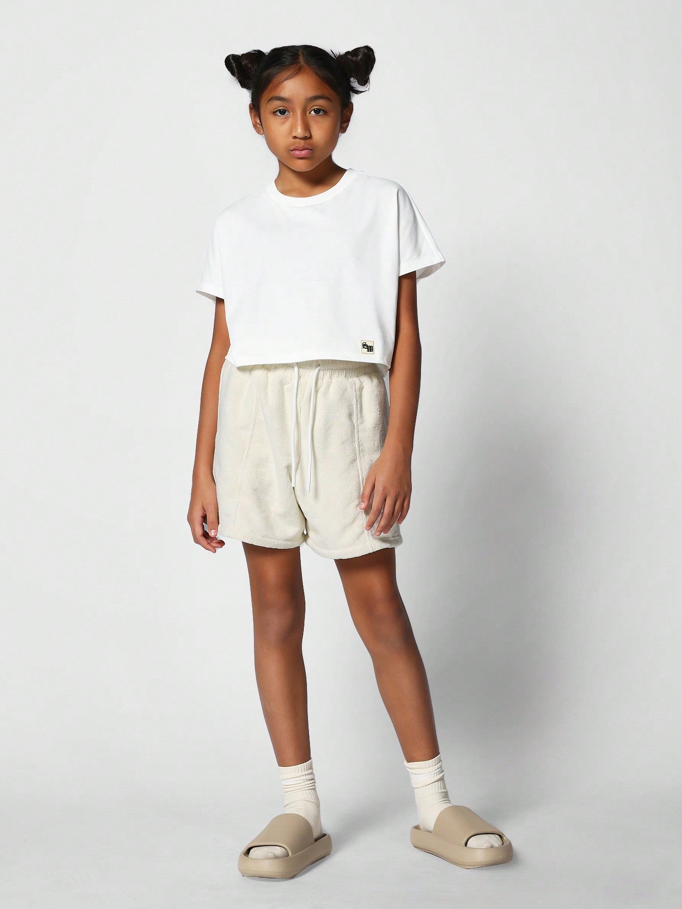 Kids Unisex Reverse Fabric Short