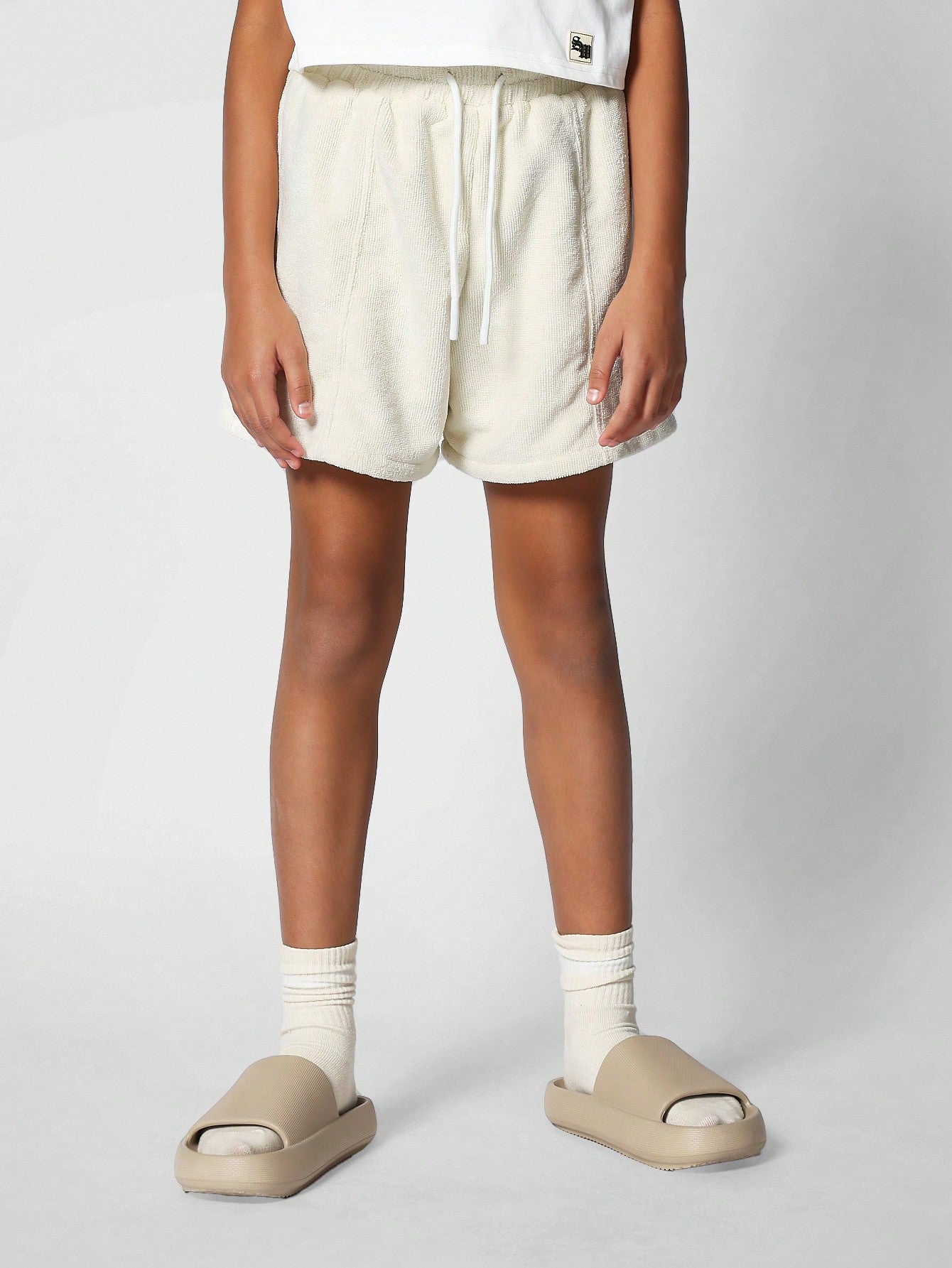 Kids Unisex Reverse Fabric Short