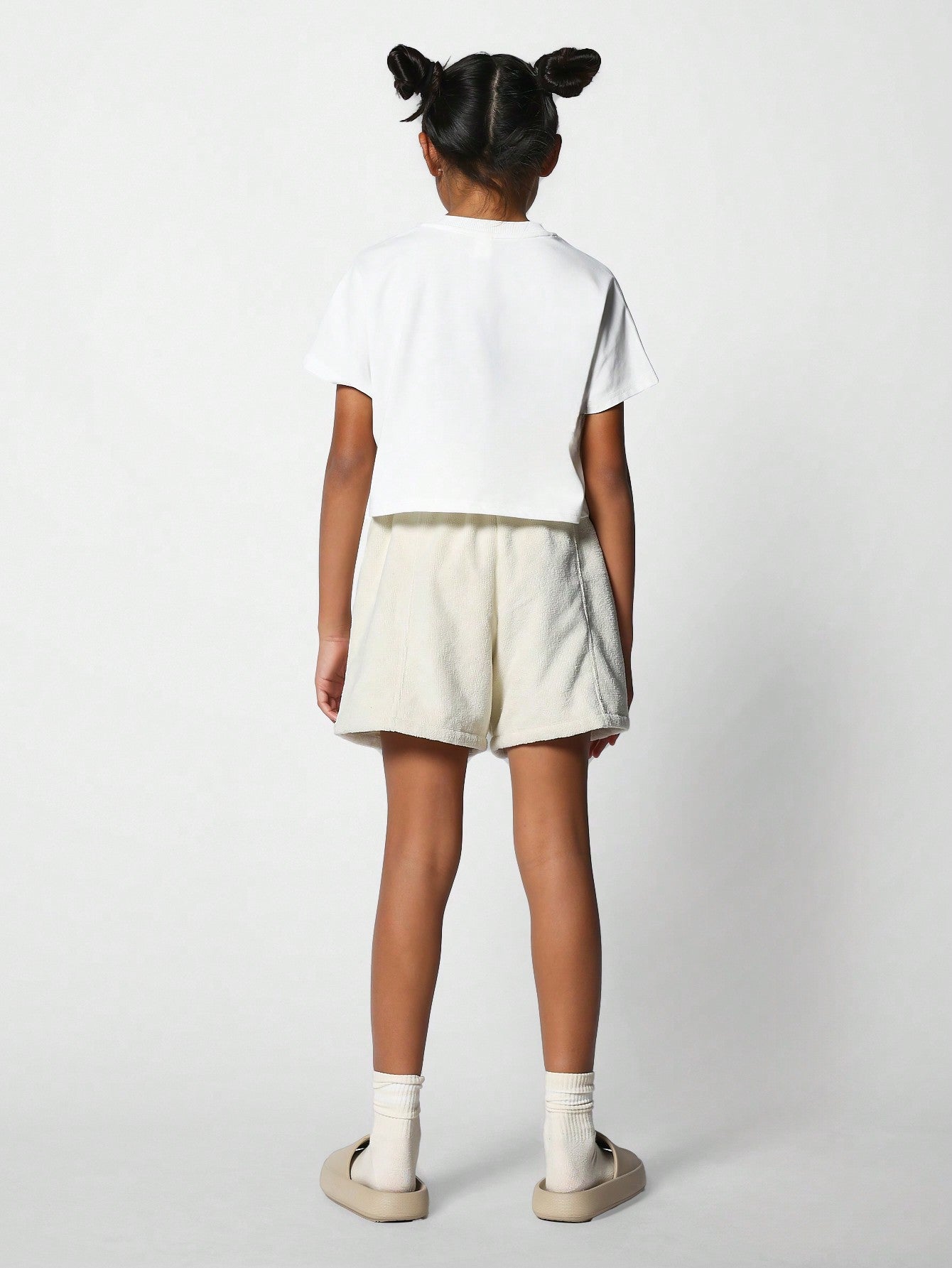 Kids Unisex Reverse Fabric Short