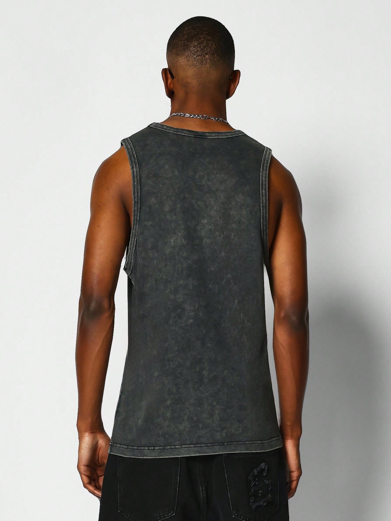 Slim Fit Washed Tank Top