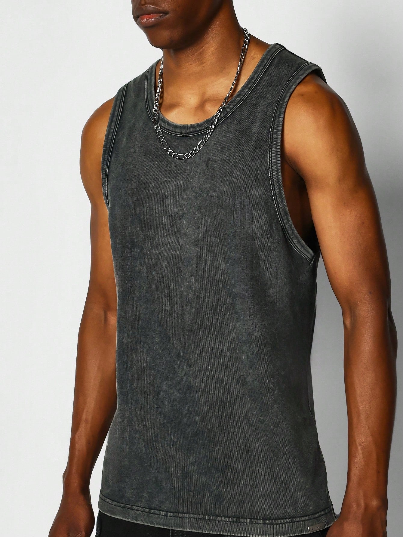 Slim Fit Washed Tank Top