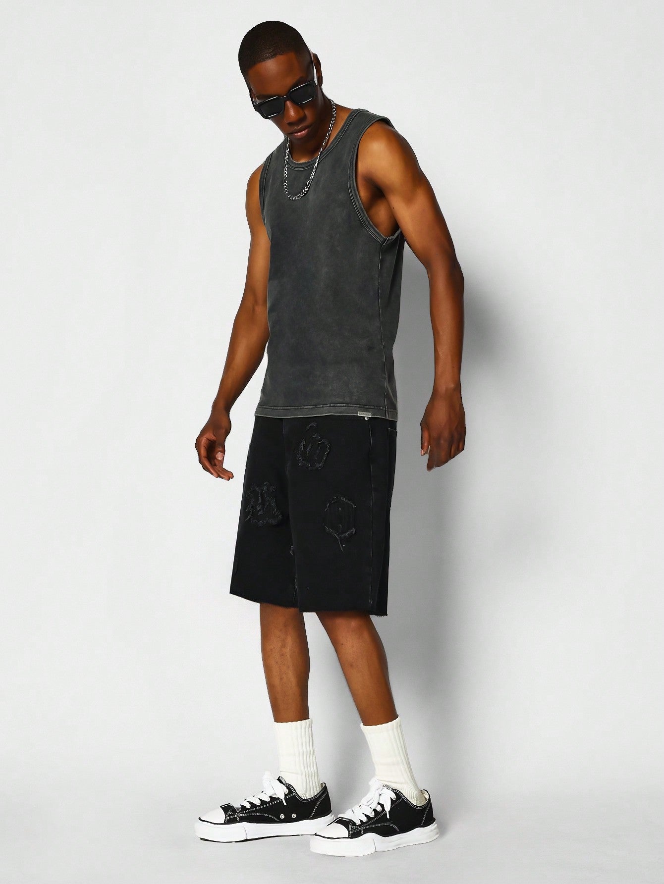 Slim Fit Washed Tank Top