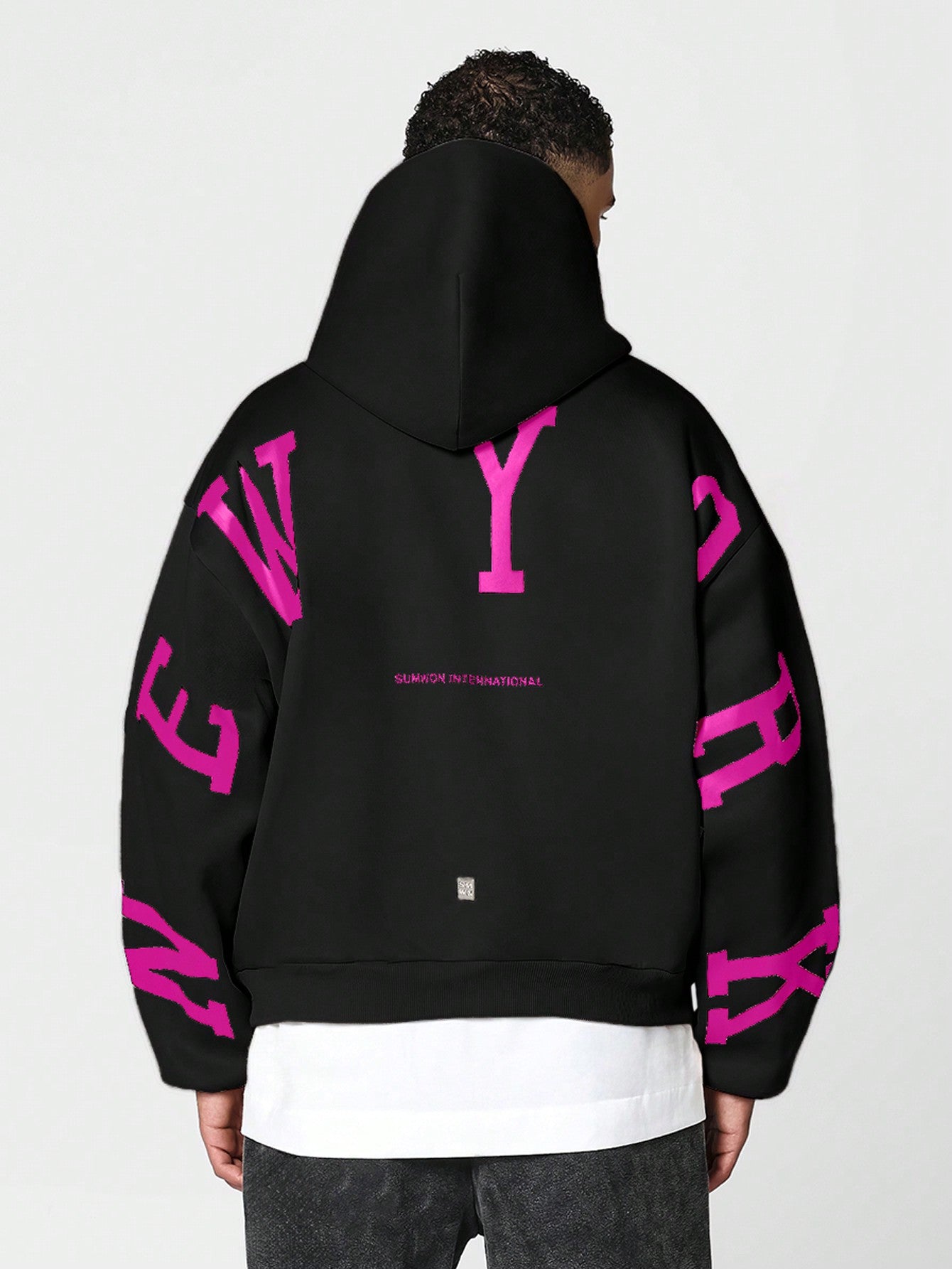 Overhead Hoodie With Back New York Graphic Print College Ready
