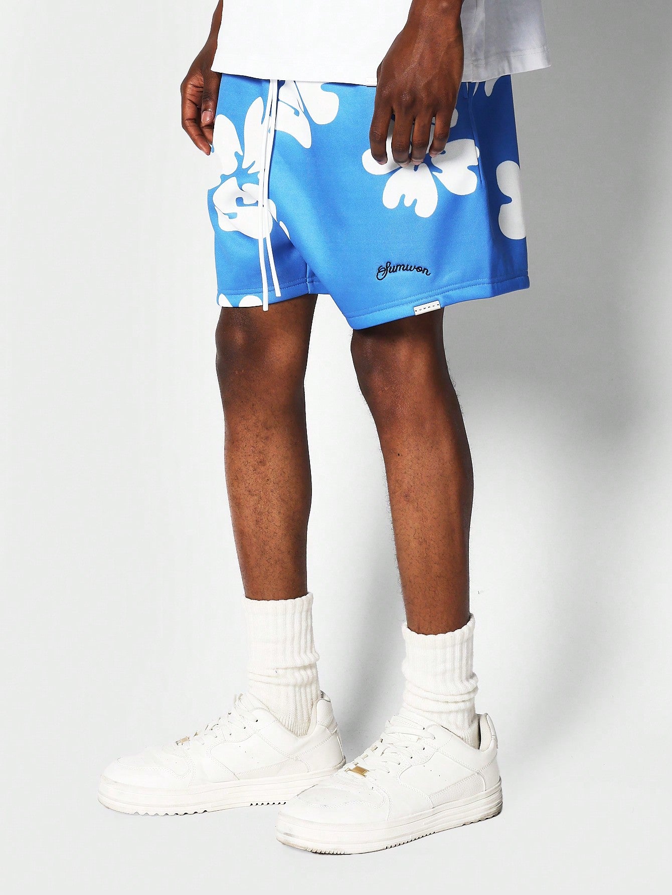 Drop Crotch Short With All Over Print