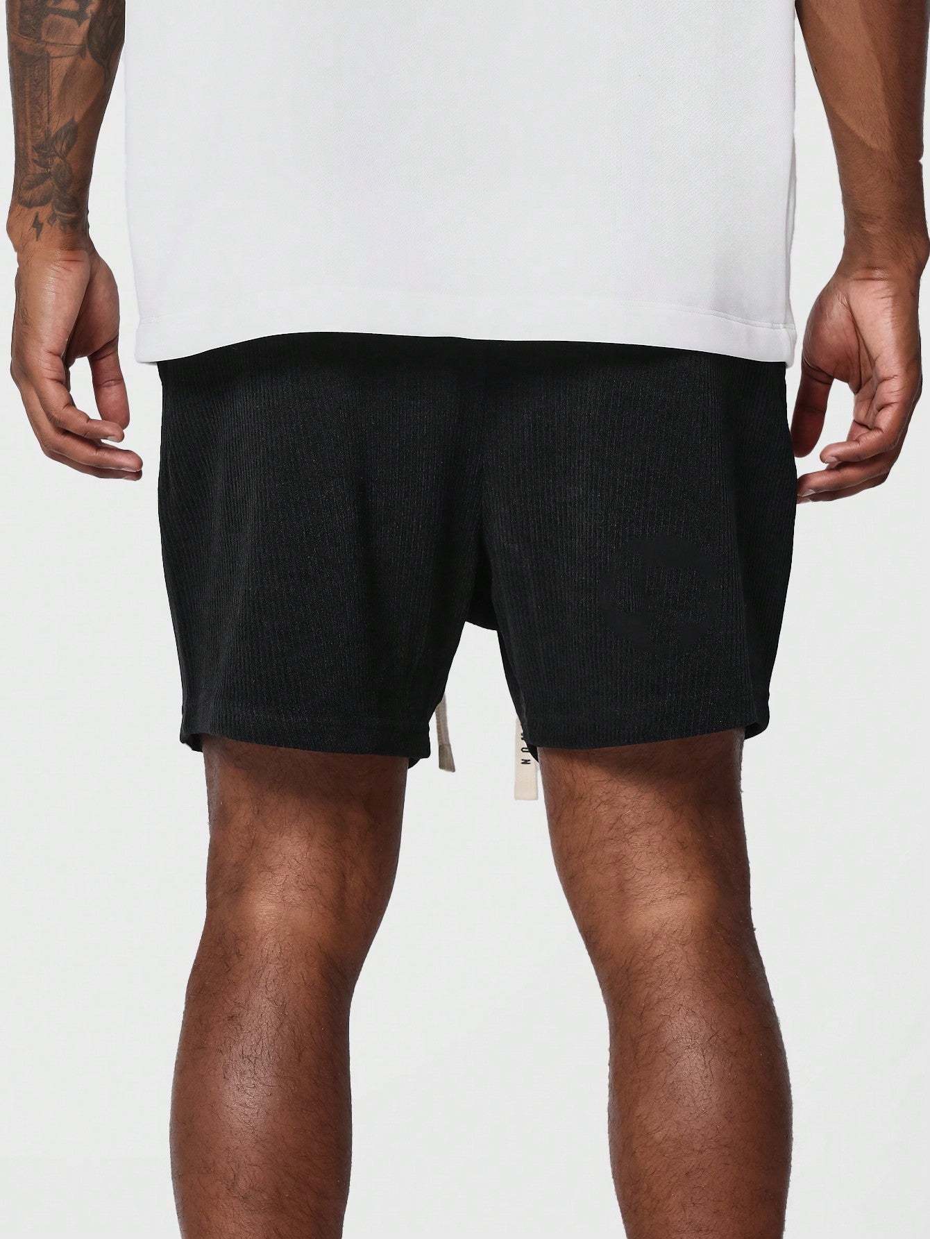 Textured Drop Crotch Short