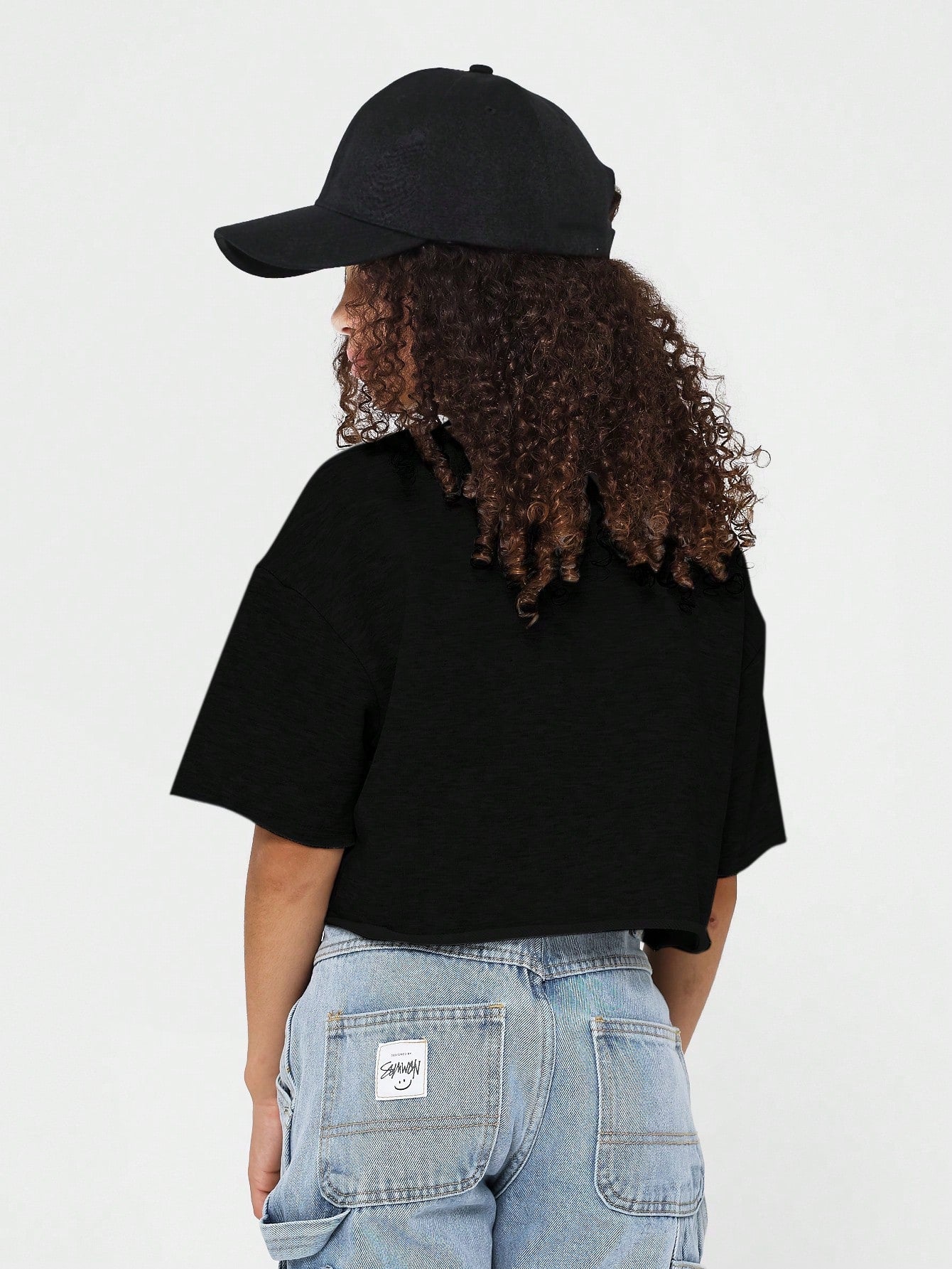 Tween Girls Crop Fit Essential Tee