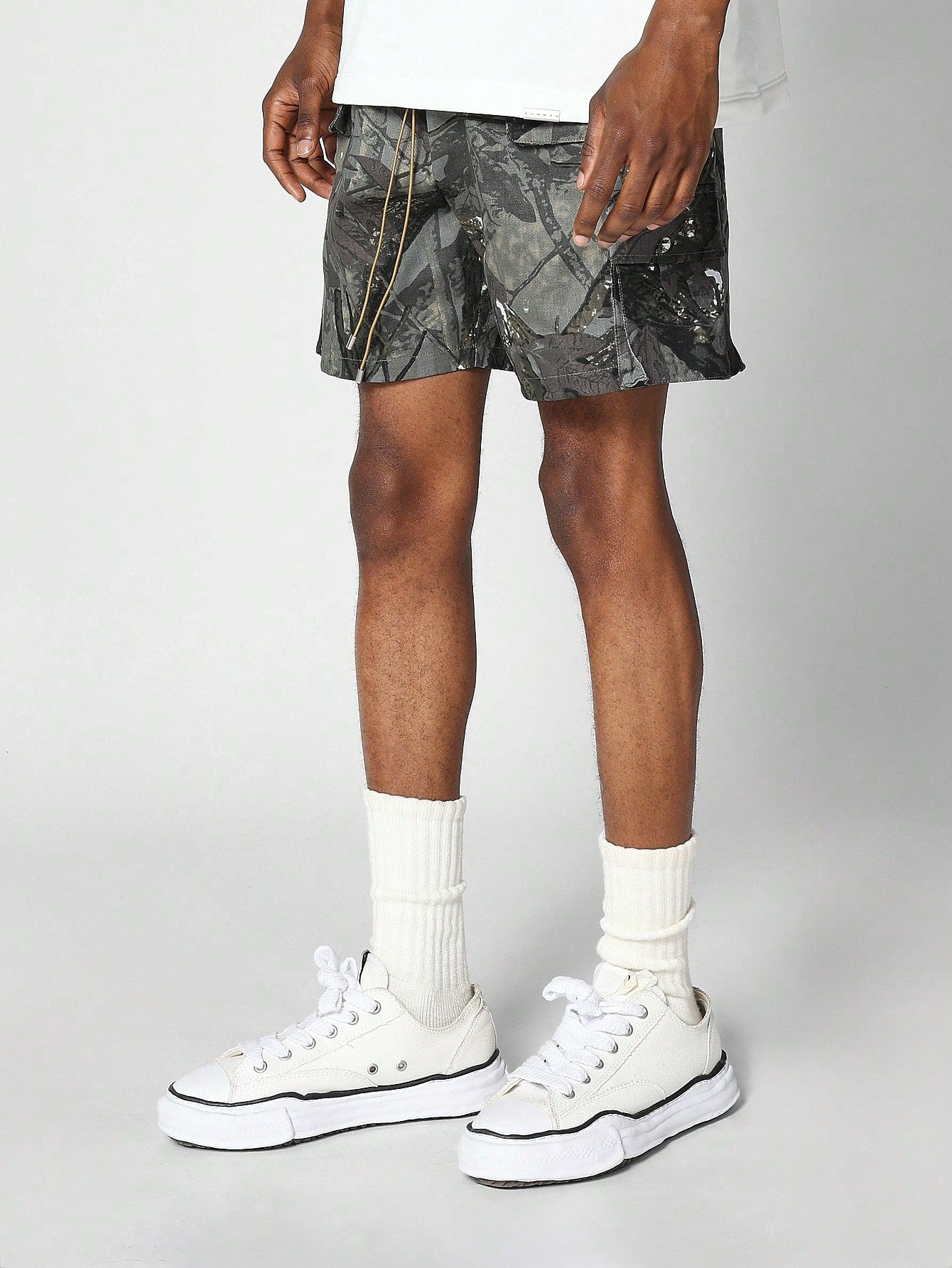 Cargo Short With All Over Camo Print